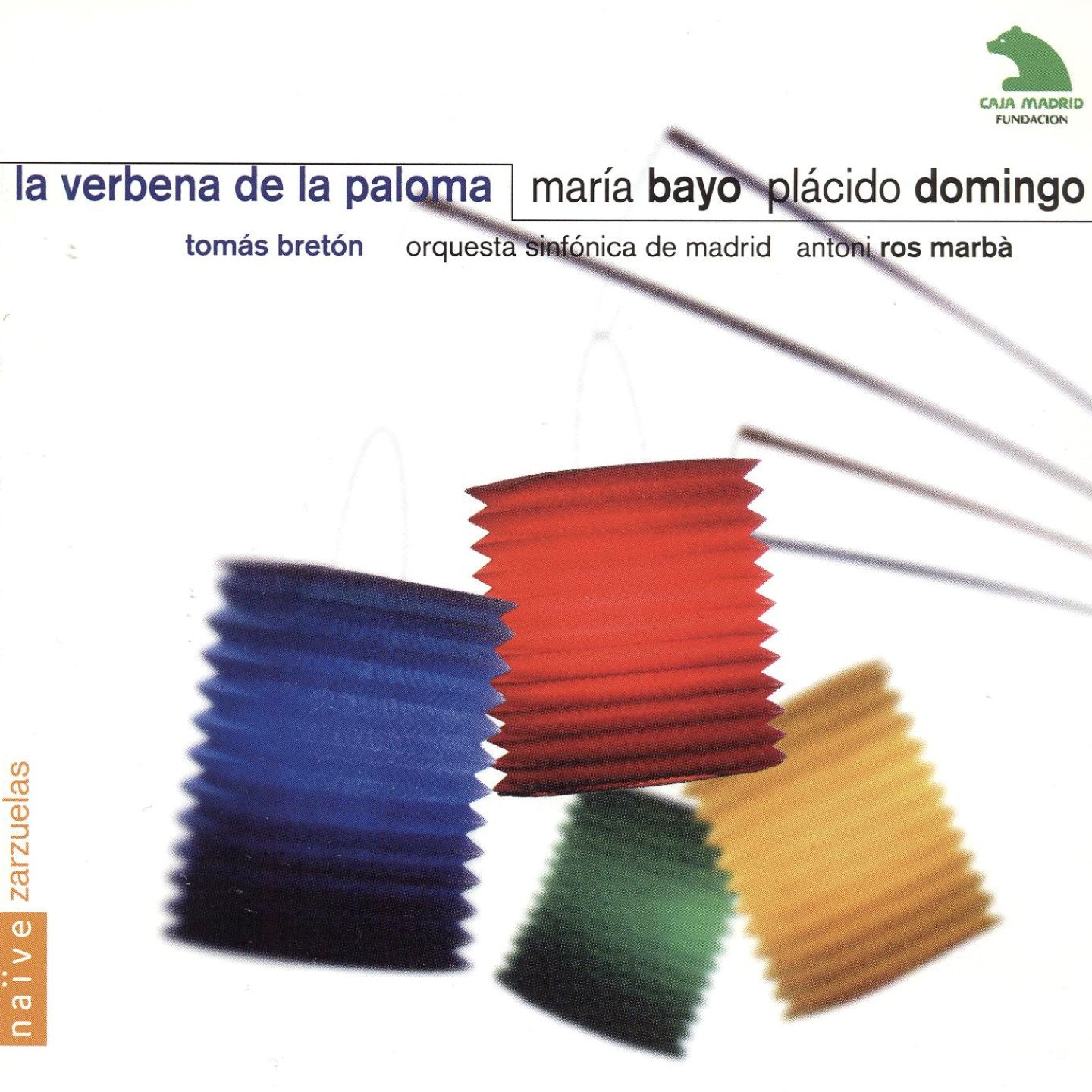 Rafael Castejon, Coro de la Communidad de Madrid, Miguel Groba, Orquesta Sinfónica de Madrid, Antoni Ros marbà, Ana Amengual, Silvia Tro, María Bayo, Plácido Domindo, Raquel Pierotti