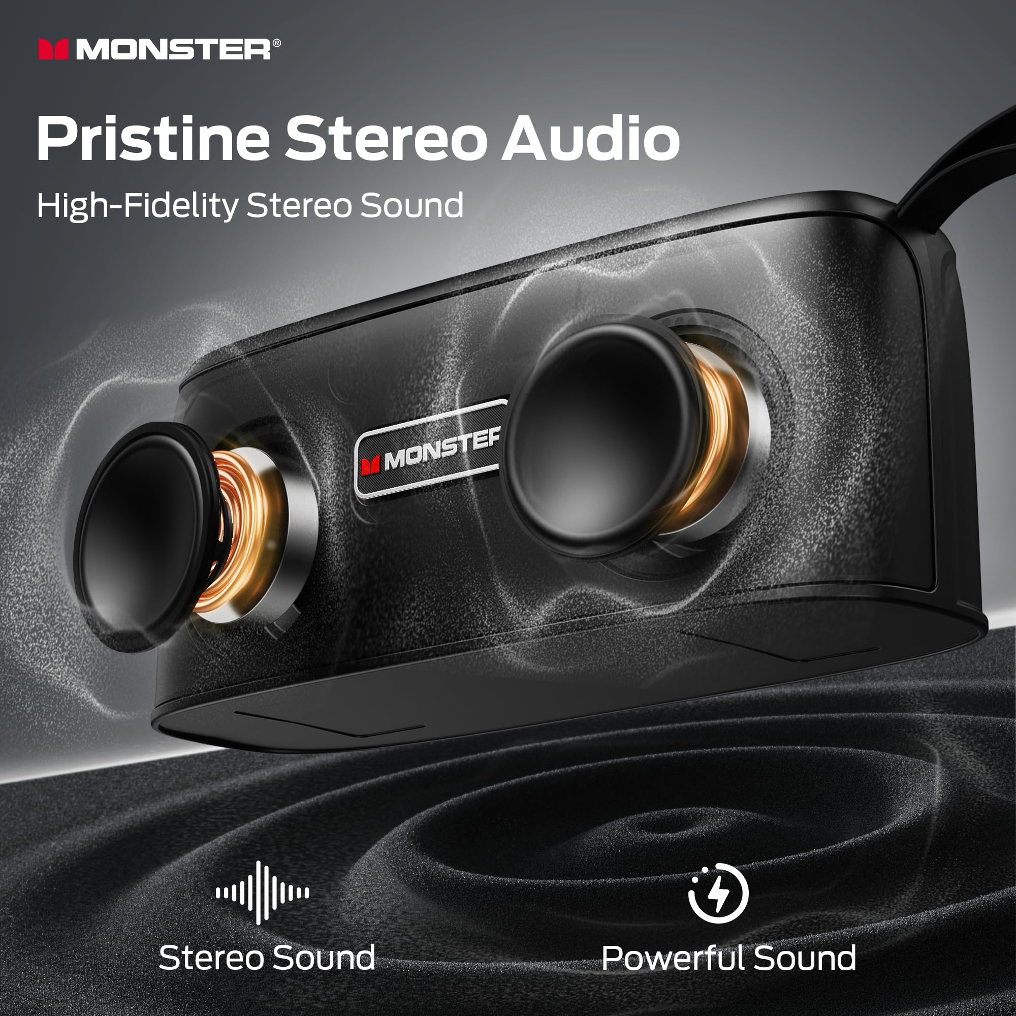 Amazon.com: Monster Auriculares Bluetooth 5.3 Open Free AC100 Open