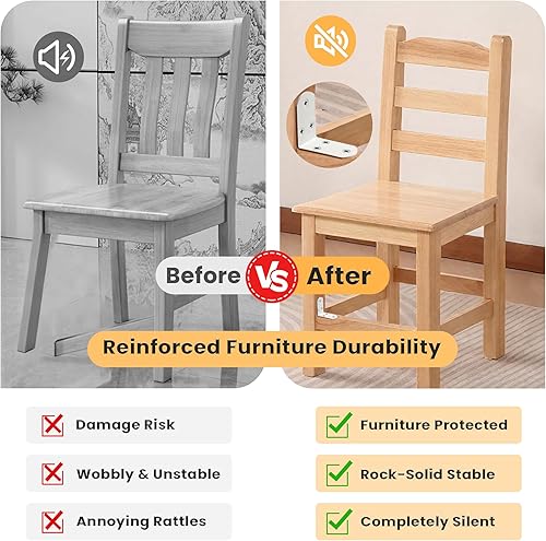 Miniatura 114 de Alise Soportes flotantes para estantes resistentes en forma de L, soportes de esquina de ángulo negro para estantes, soporte de estante reforzado