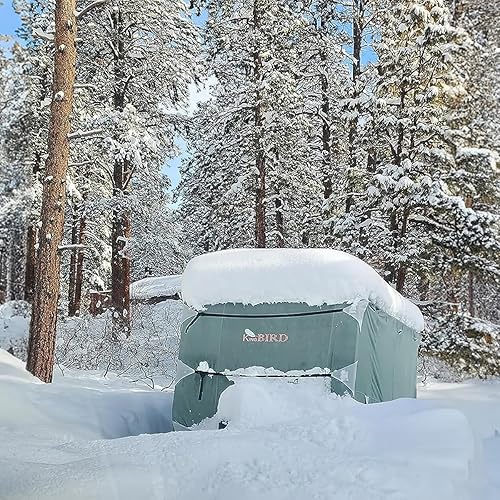 Miniatura 8 de King Bird, panel superior extragrueso cubierta de 4 capas y 4 fundas para las llantas, cobierta de viaje para caravana de lujo, se adapta a cubierta