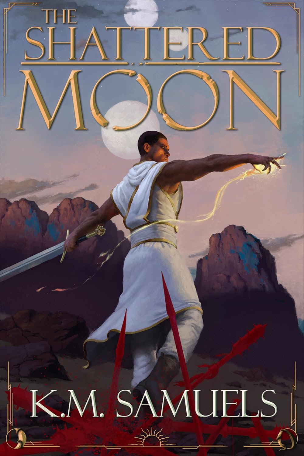 The Shattered Moon: A Dark Fantasy Epic (The Curse of Godblood Saga Book 1)