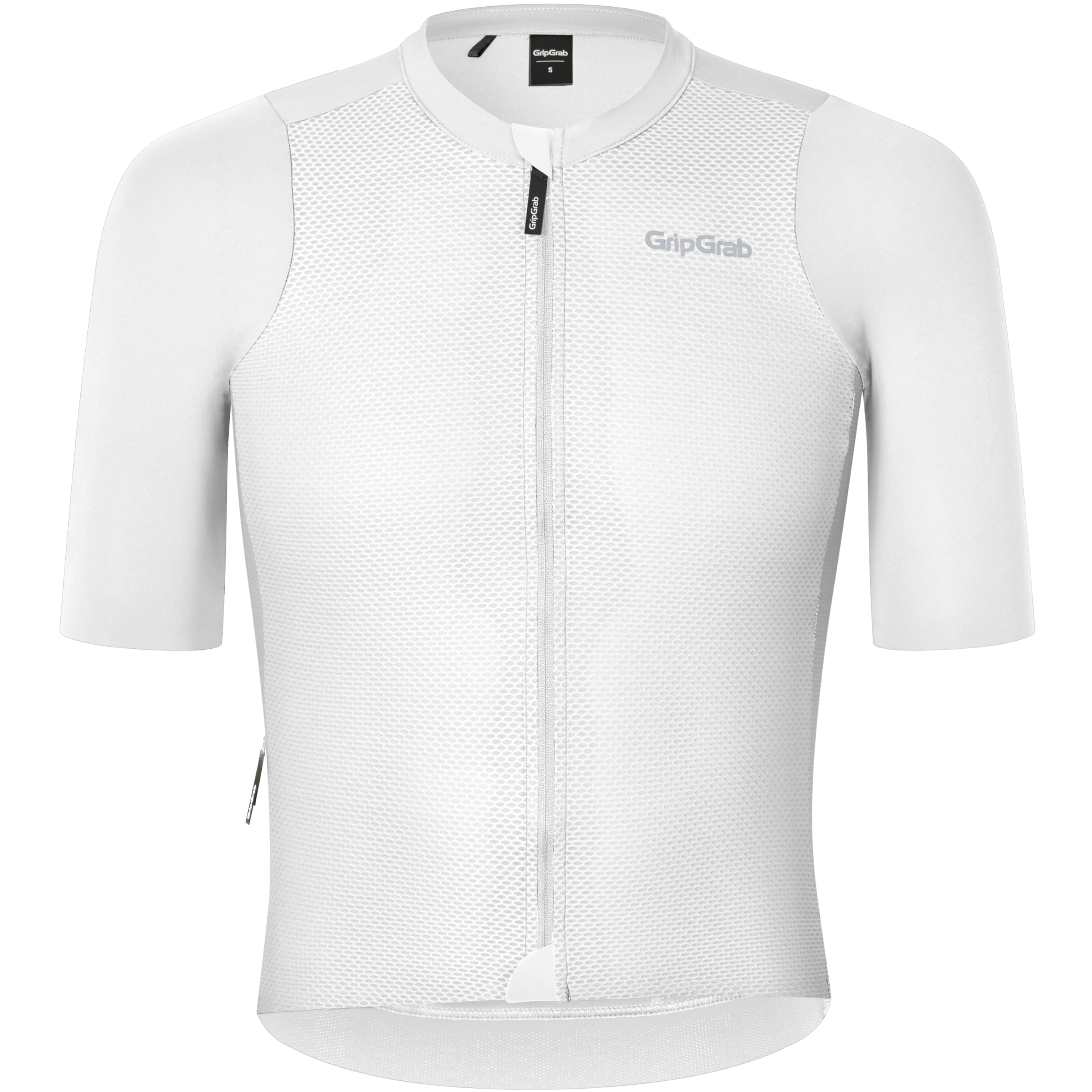 GripGrab PACR Radsport Kurzarmtrikot Herren - Sommer Rennrad Aero Trikot | Leichtes UV-Schutz Radtrikot mit UPF 50, Mesh-Gewebe für Hitze, 3 Rückentaschen & Reißverschlussfach, Raw-Cut-Ärmel Design