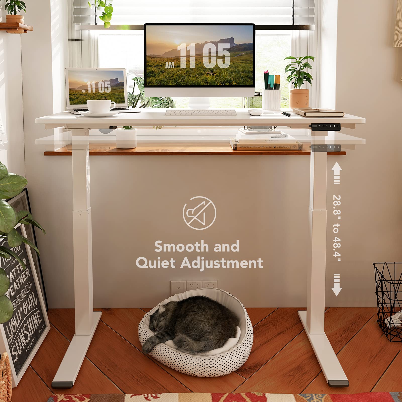 Buy Flexispot Quick Install Standing Desk Electric Height Adjustable
