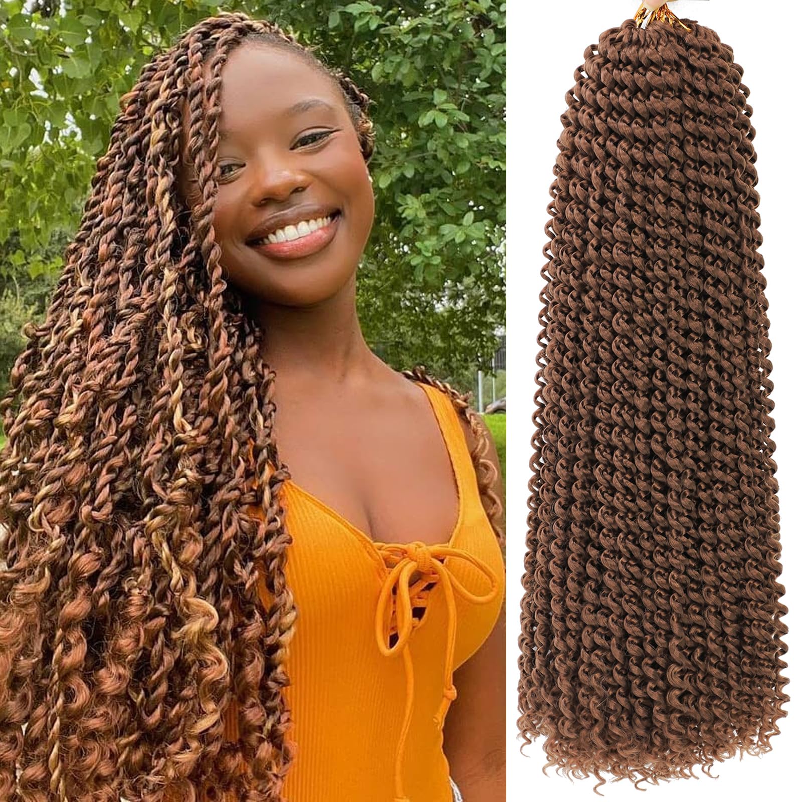 Amazon.com : Passion Twist Hair Brown 20 Inch 8 Packs Passion
