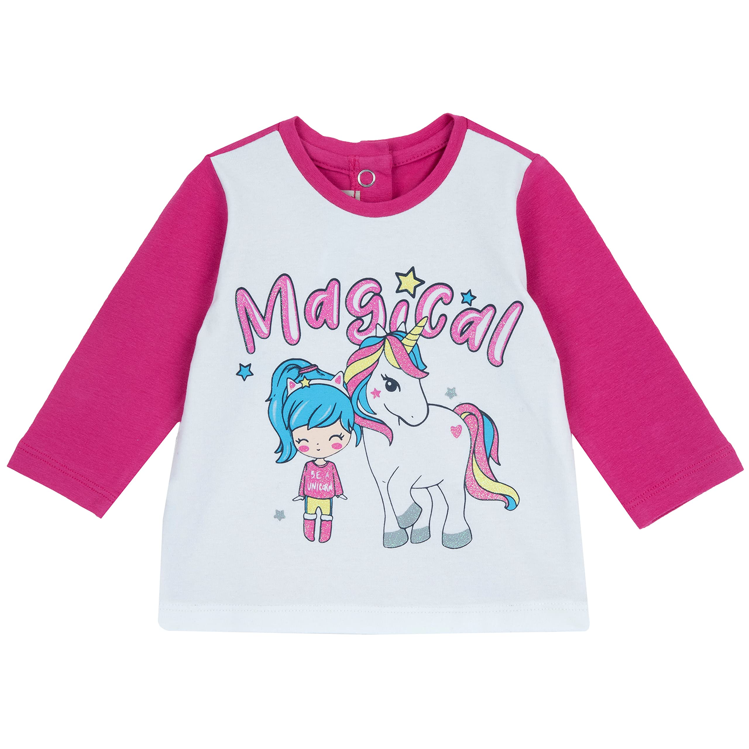 Chicco T- Shirt À Manches Longues Courtes Bébé Fille