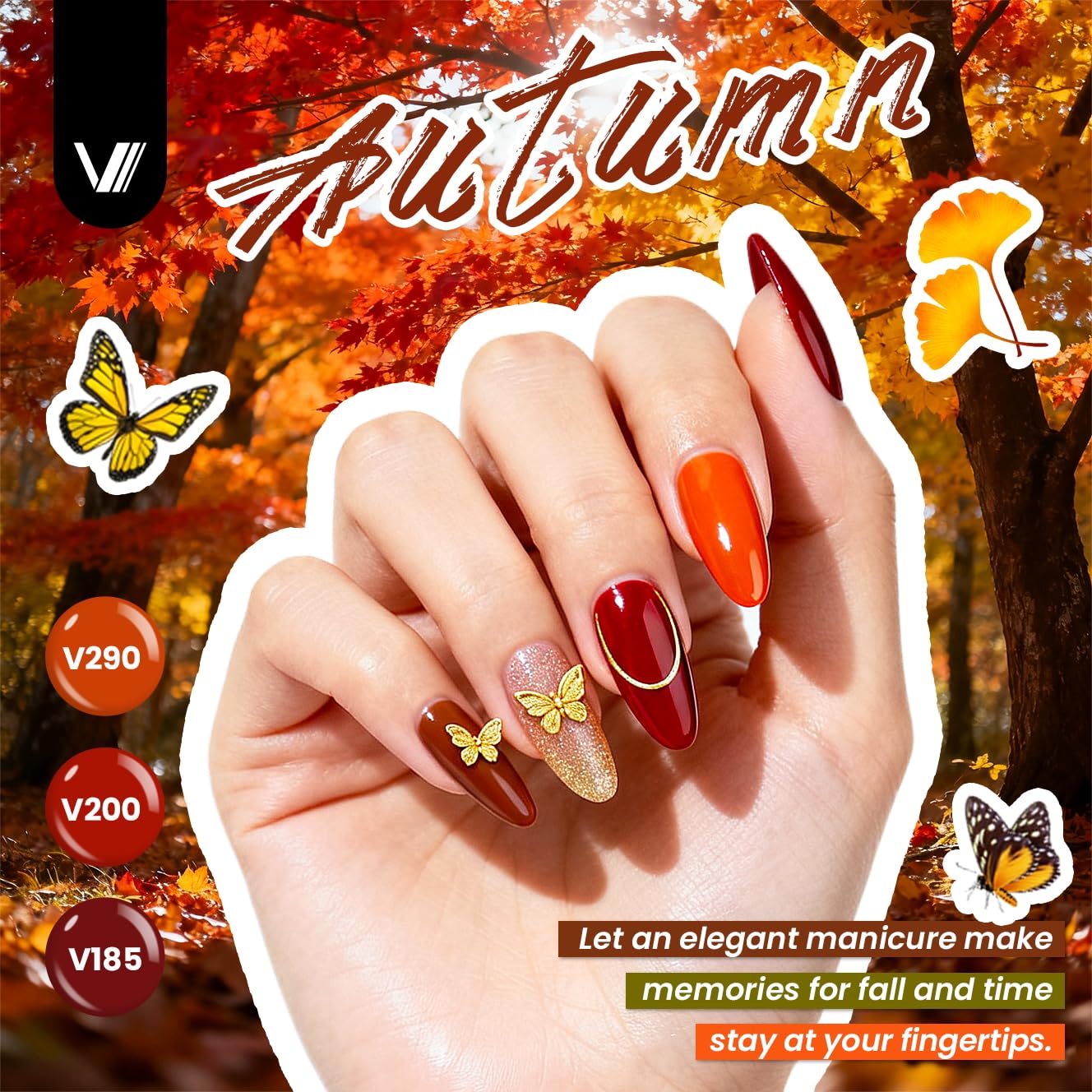 VANREESA Gel Nail Polish Kit with U V Light 74 Pcs Gel Polish Nail Set 56 All Seasons Colors Nail Polish Set + Base and 4 Effects Top Coat with Manicure Tools Complete Nail Kit Gifts for Women - Image 4