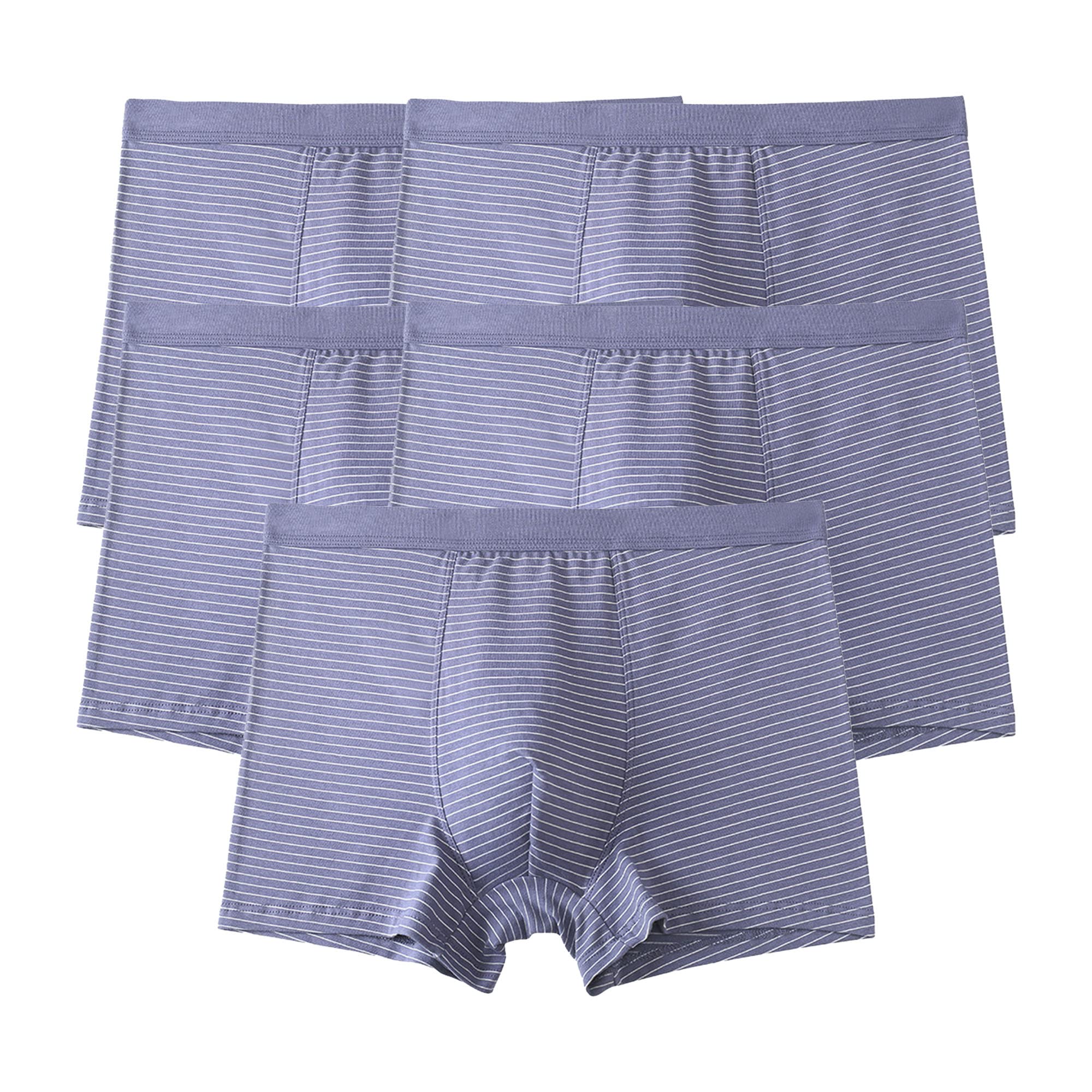 JEShifangjiusu Boxer da uomo in misto cotone classico, traspirante, morbido e confortevole, traspirante, confezione da 3