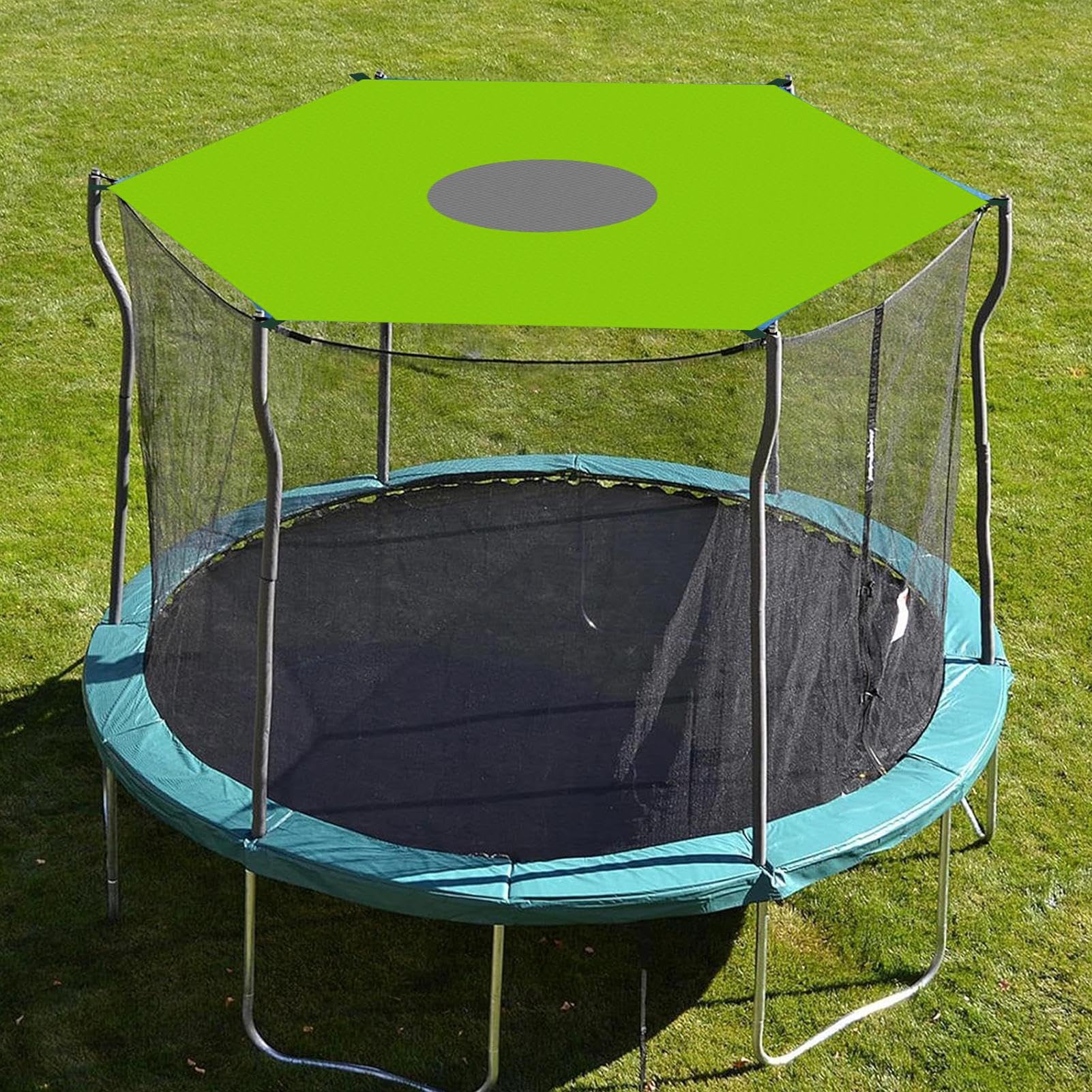 Telo di protezione solare per trampolino esterno | trampolino parasole per feste, picnic, attività comunali, parchi acquatici, piscine, compleanni, salti e