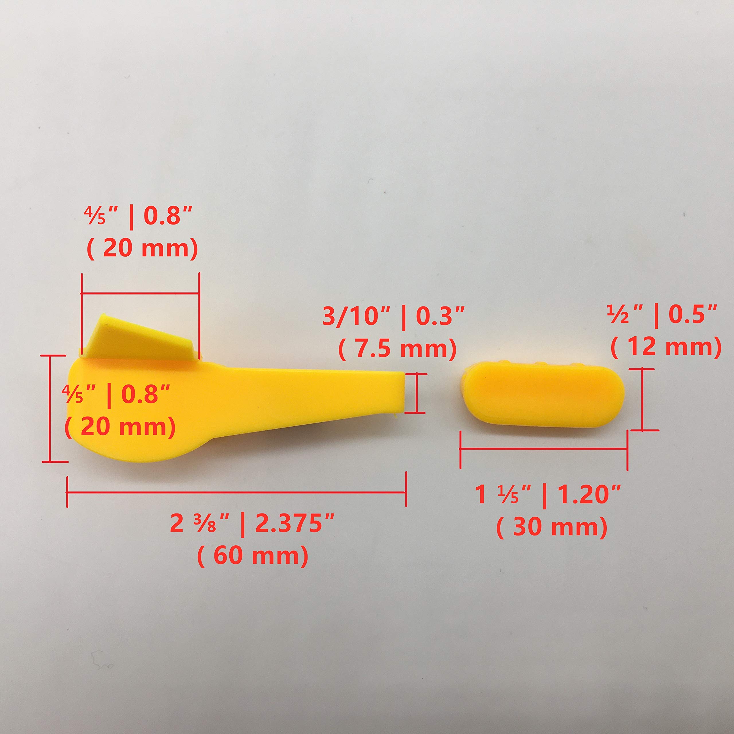Caso 2 envases, 6Pairs / Paquete, Cambiador de neumáticos inserción de plástico | Rueda de Nylon Protector de llanta de Montaje Desmontar la Cabeza, 13YKM|Amarillo|