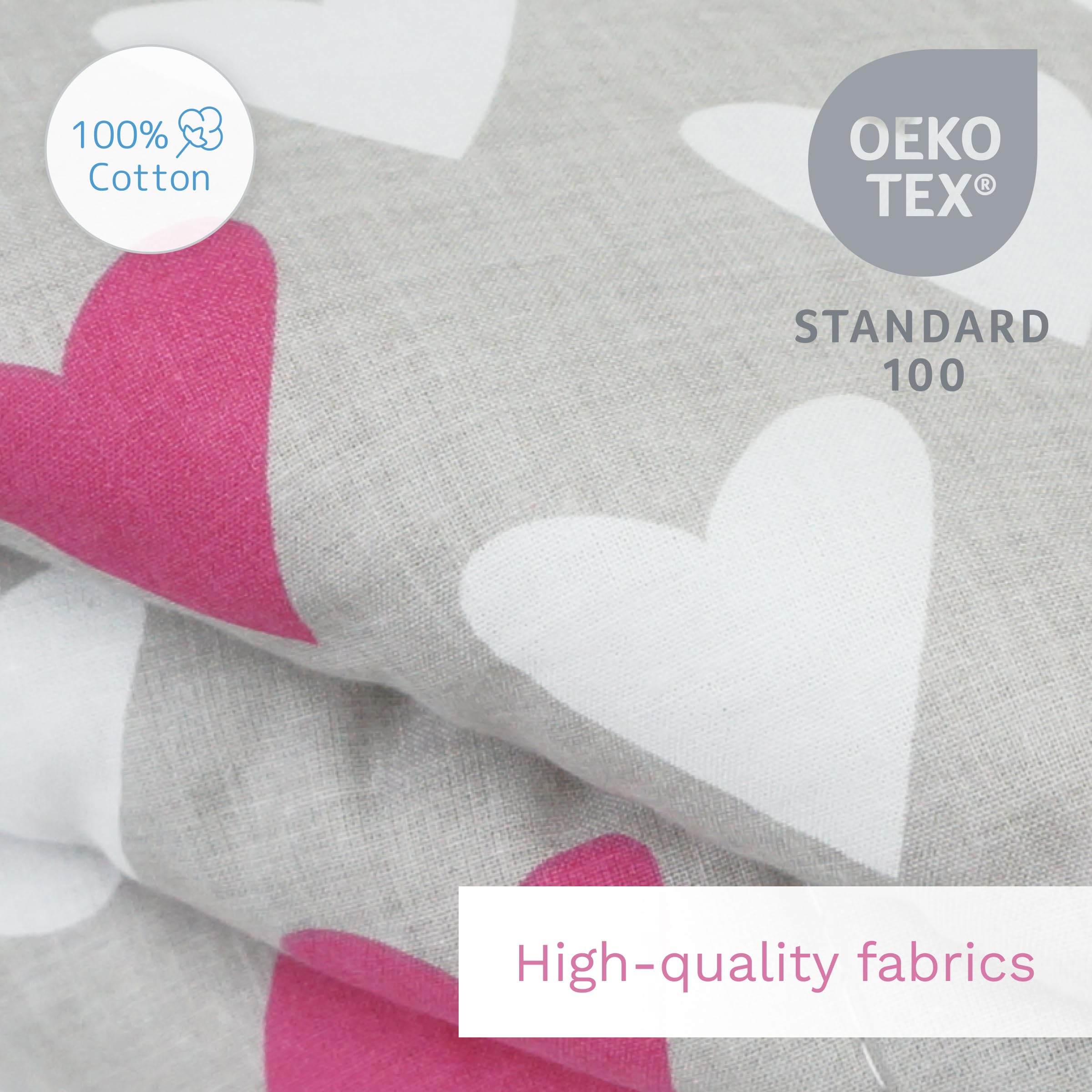 Baby Comfort 4 Piece Toddler Kids Cot Bed Set 120x90 cm Duvet Pillow Duvet Cover Pillowcase 12M+ (It's a Boy) — view 26