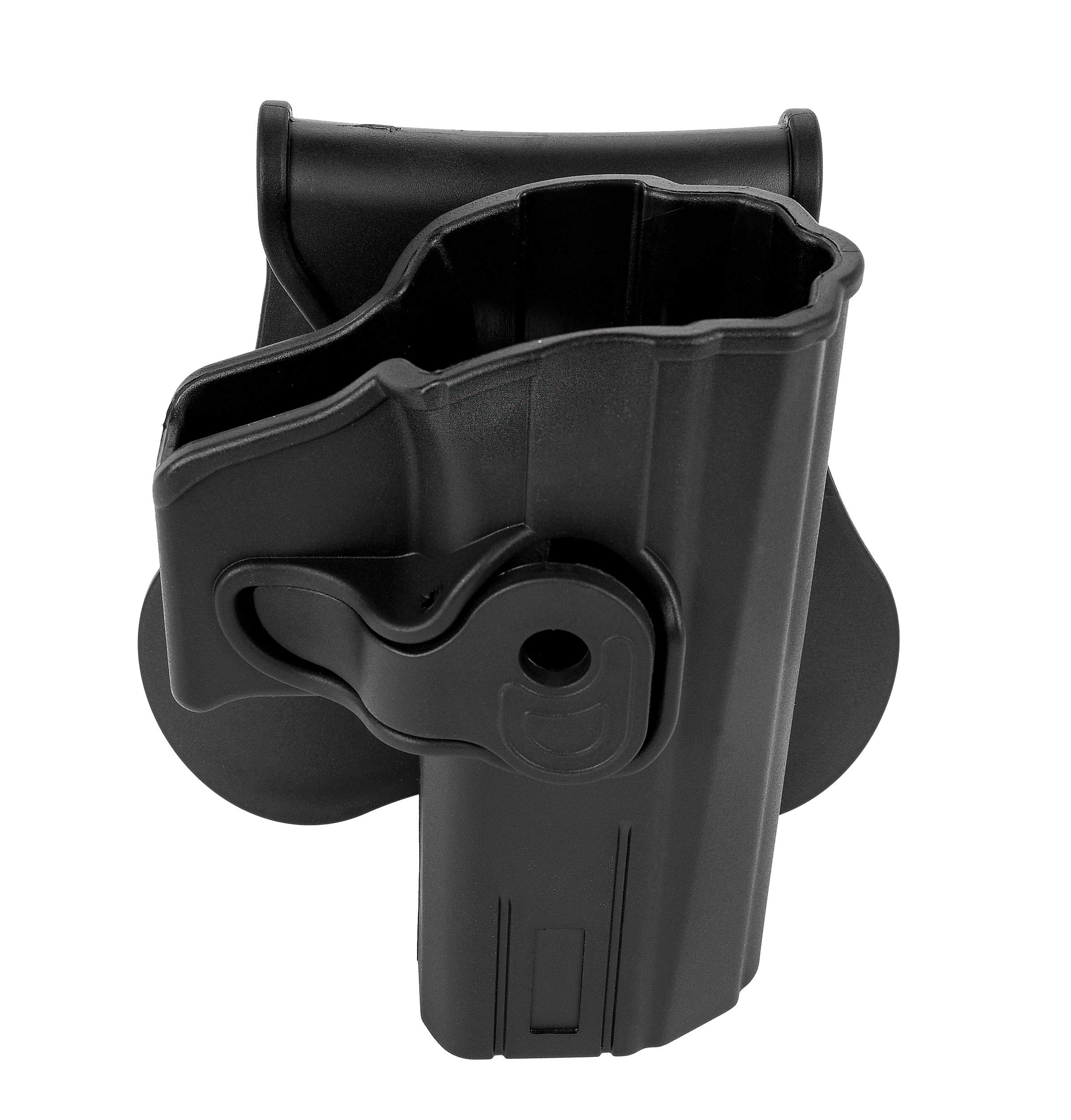 BOOMSTICK Swivel Paddle Holster - Tactical Left-Hand Quick Draw, 360° Adjustable, Fits CZ P-07 & P-09 Models, Lightweight, Black - Gun Holster for Concealed Carry