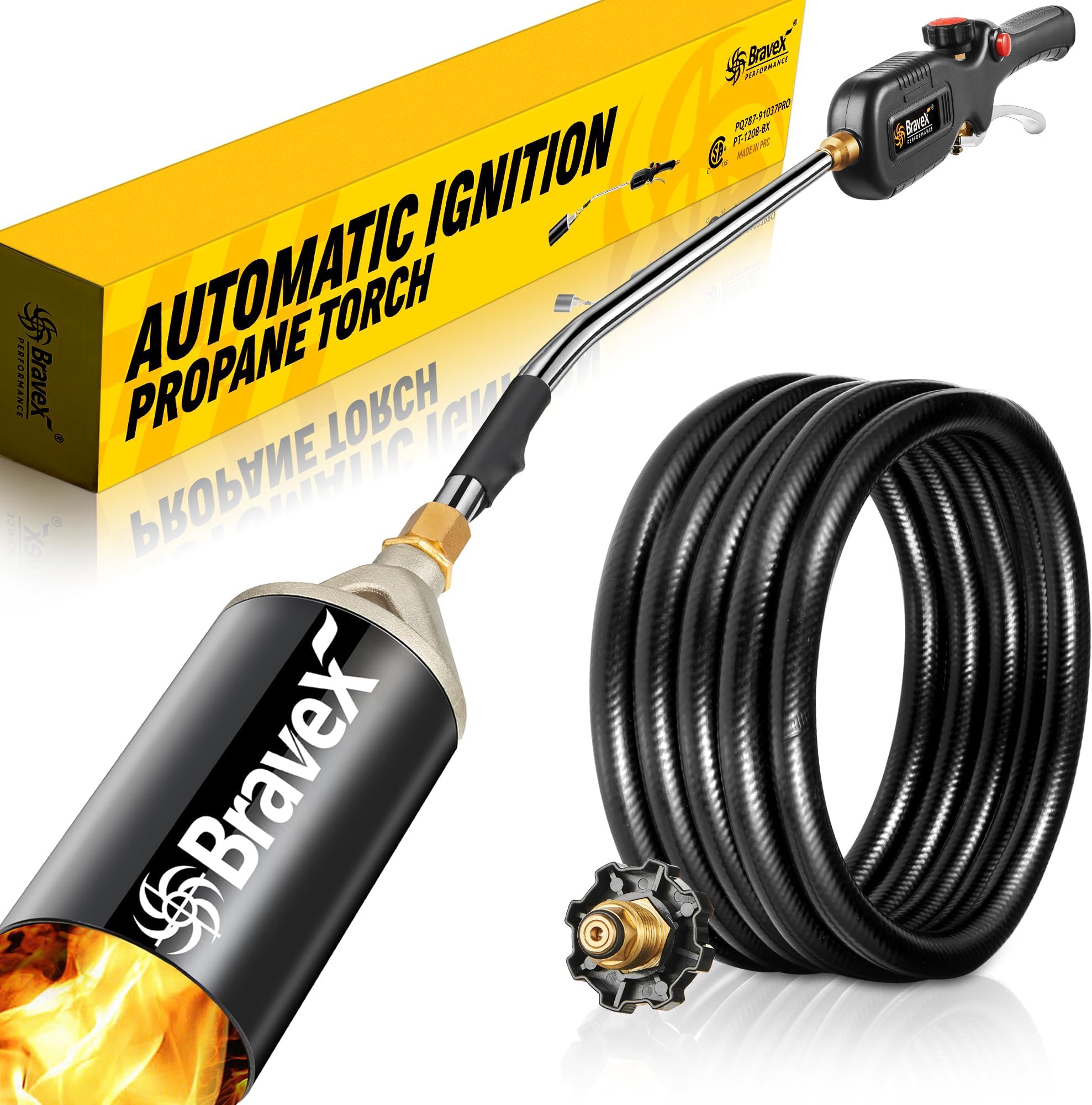 Dutywand Propane Torch Weed Burner Kit, 800,000 BTU Weed