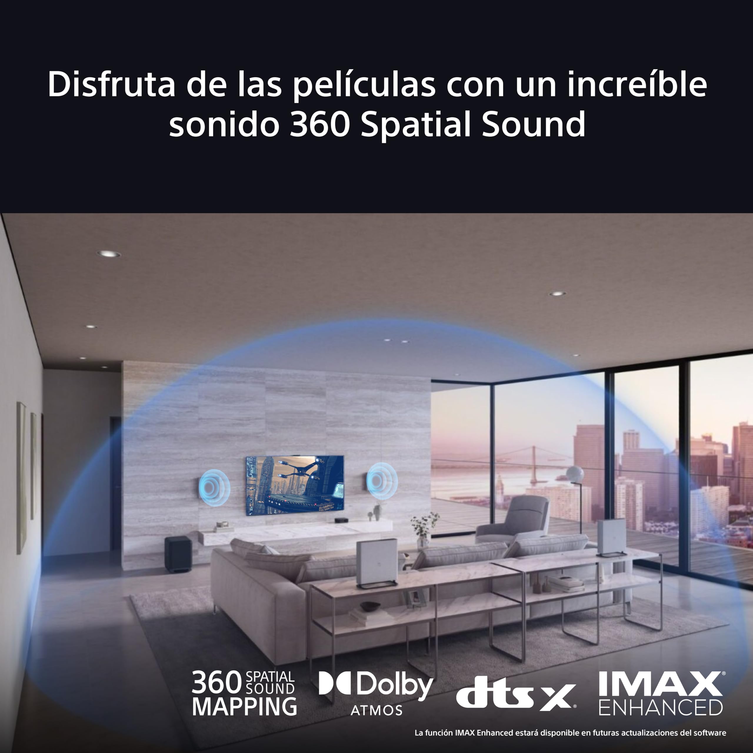 Sony BRAVIA Theatre Quad – Dolby Atmos® Home Cinema con 4 Altavoces, Wi-Fi®, Bluetooth®, 360 Spatial Sound Mapping, Modelo 2024