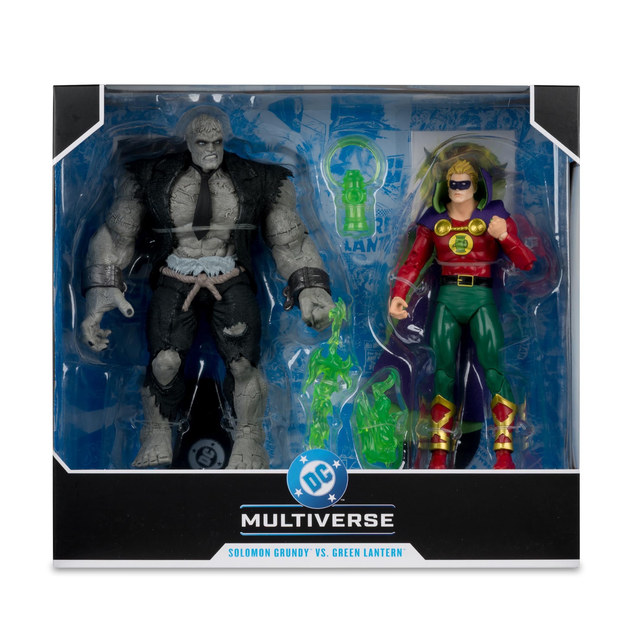 McFarlane Toys - DC Multiverse Solomon Grundy kontra Zielona Latarnia (JSA) figurka 17,8 cm i Mega figurka 2 szt