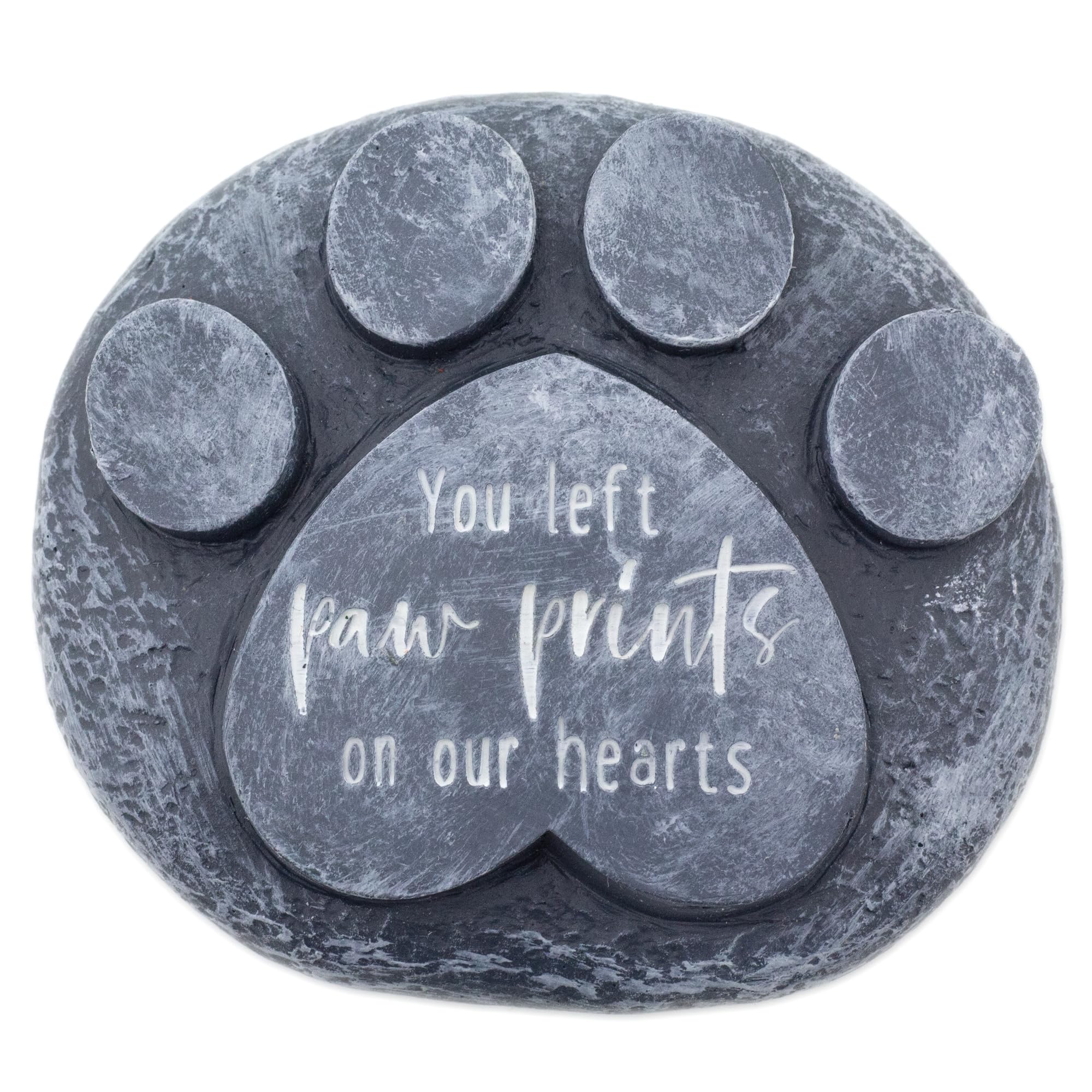 Carousel Home Gifts Paw Print Pet Memorial Stone Garden Marker | Commemorative Graveside Ornament | Grave Memory Plaque - Prints on our Hearts