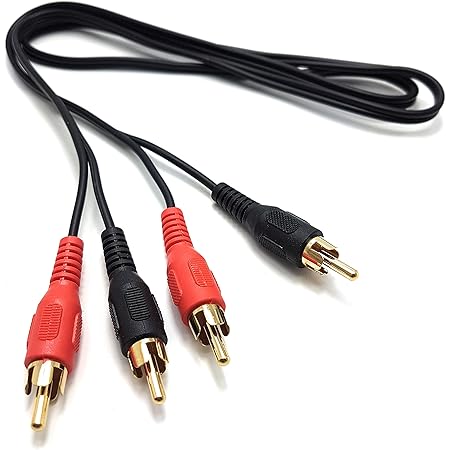 Cavo Audio J&D 3.5 Mm To 2 RCA - Oro Placcato, 0.9 Meter, Per Altoparlanti E Dispositivi Audio - Foto 10