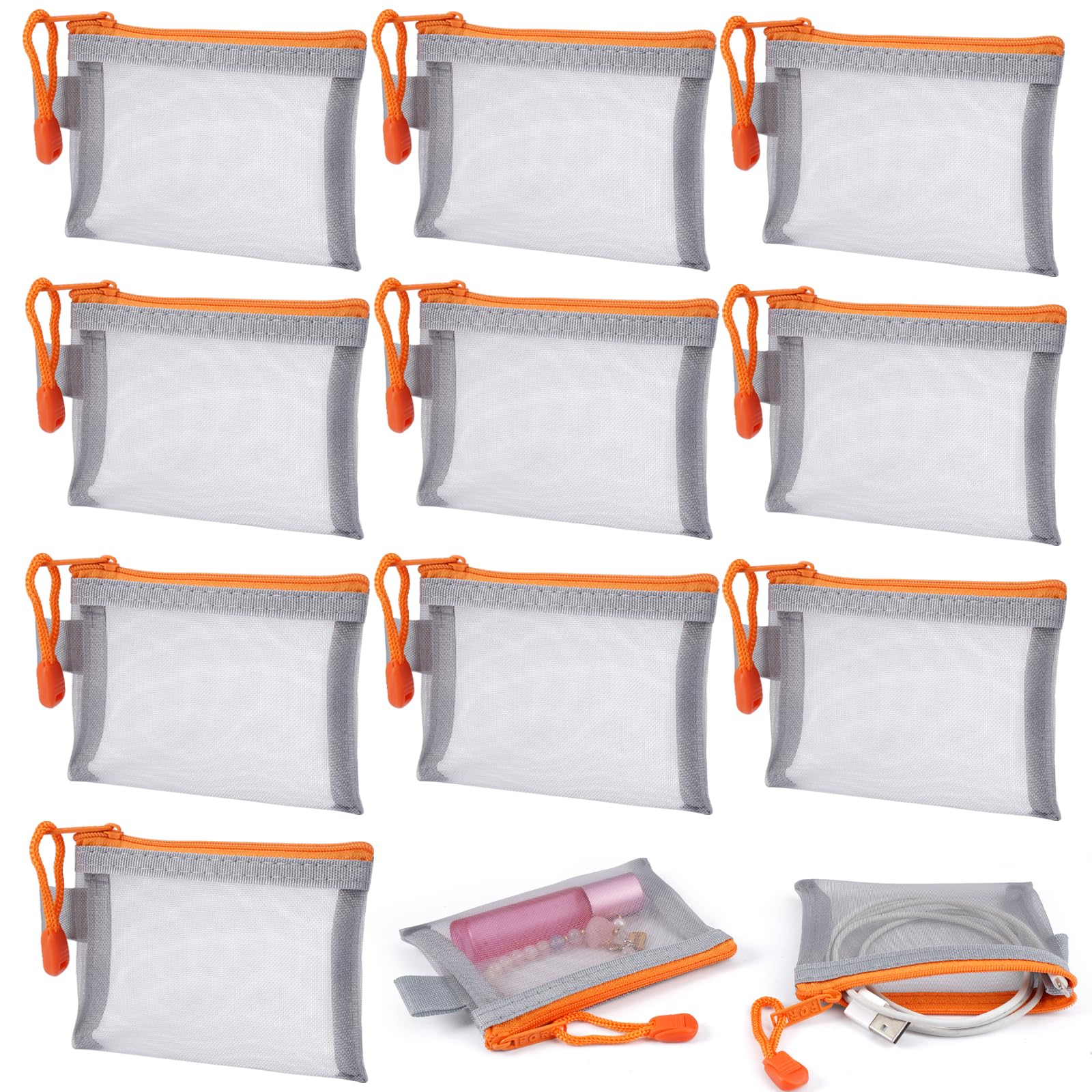 MaehSab Lot de 10 trousses transparentes avec fermeture éclair pour crayons d'examen, maquillage, articles de toilette pour étudiants, adultes, adolescents MaehSab Lot de 10 trousses transparentes avec fermeture éclair pour crayons d'examen, maquillage, articles de toilette pour étudiants, adultes, adolescents