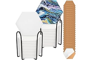 24 Pack Ceramic Hexagon Tile for Creativity