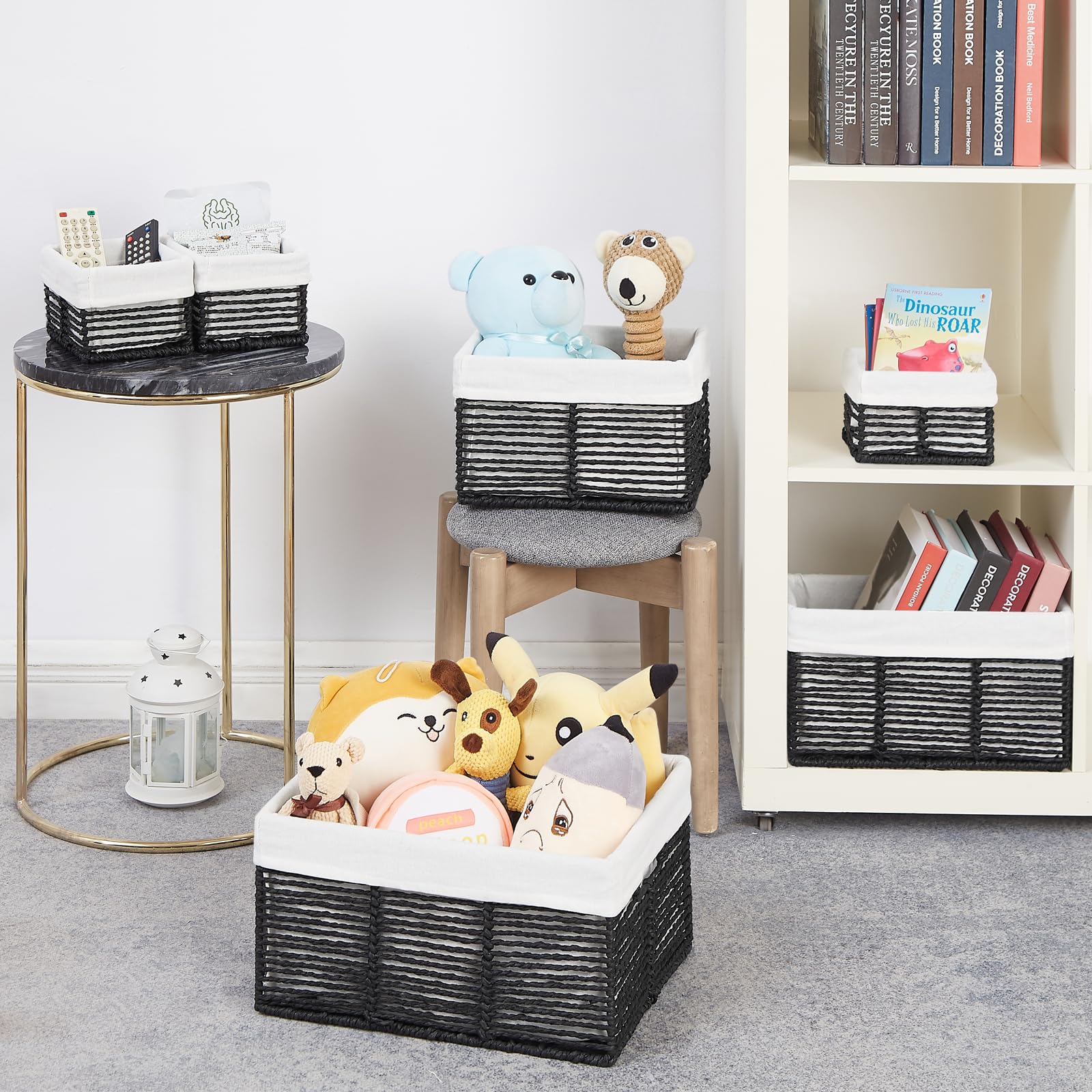 Amazon.com: Vagusicc Wicker Storage Basket, 6 Pack Baskets for