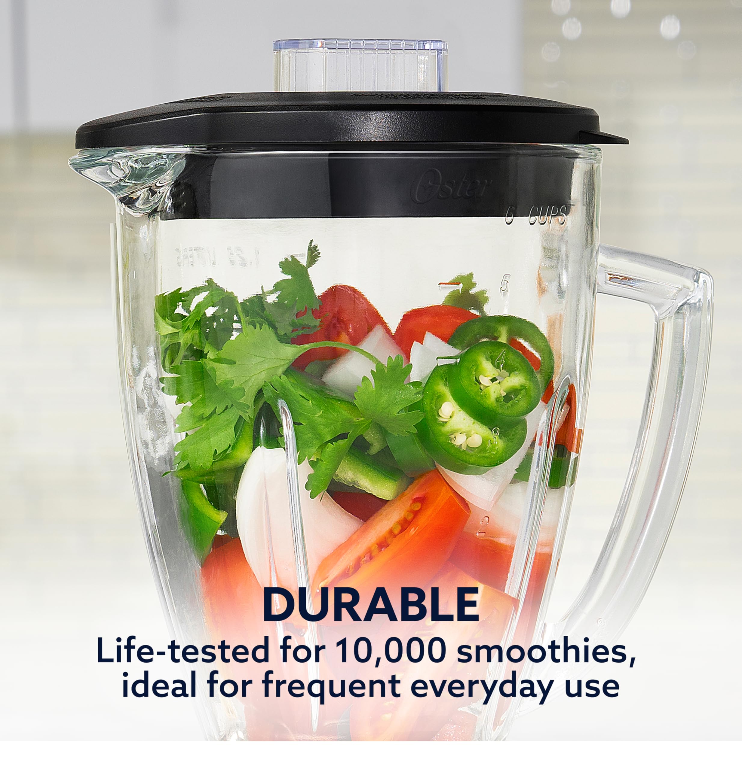 Oster Blender | Pro 1200 with Glass Jar, 24-Ounce Smoothie Cup
