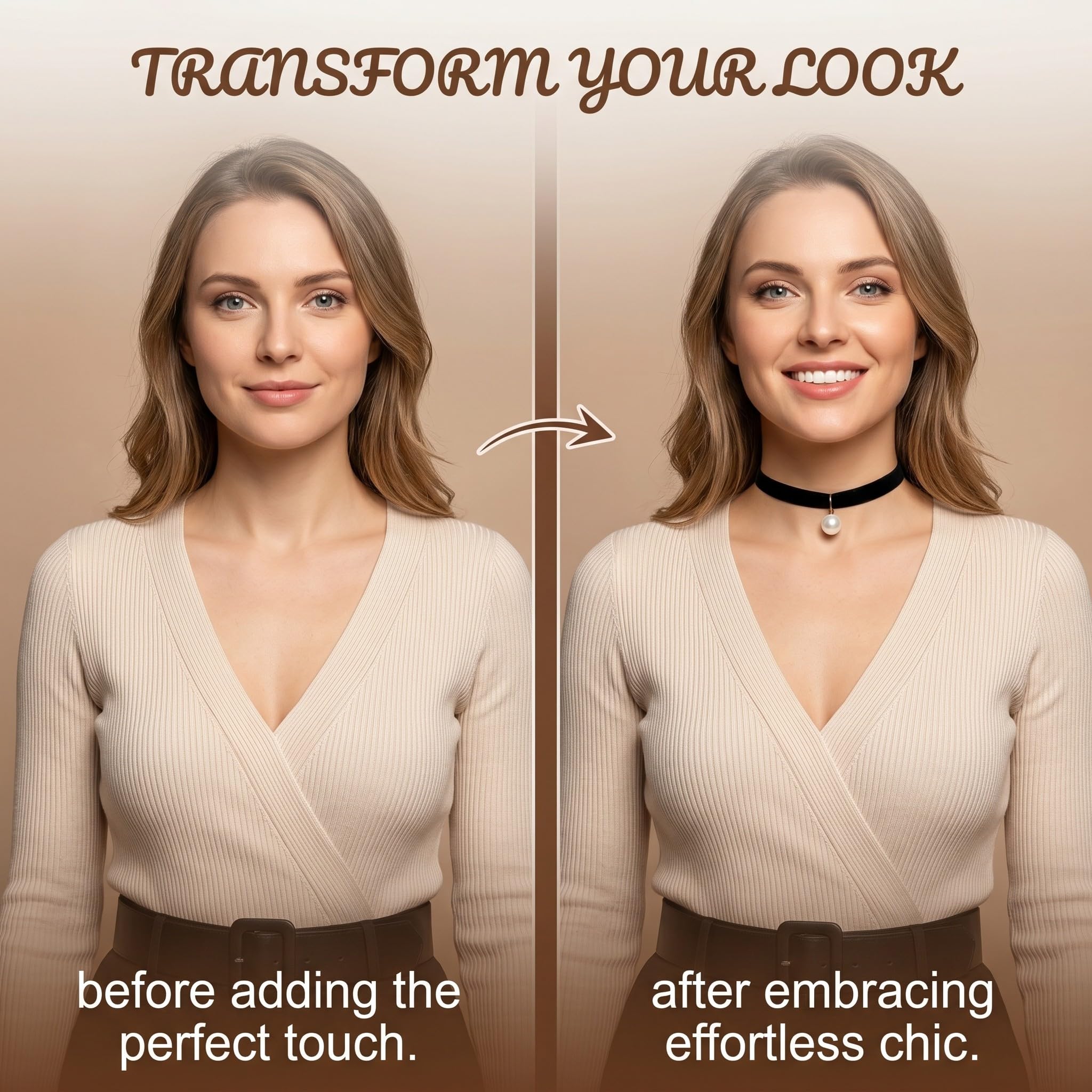 5 Collane Choker Donna per Maglieria, Collane Girocollo Eleganti per Decorazioni, Accessori per Feste e Halloween, Set Completo per Creazioni Artigianali, Tessuto Elastico