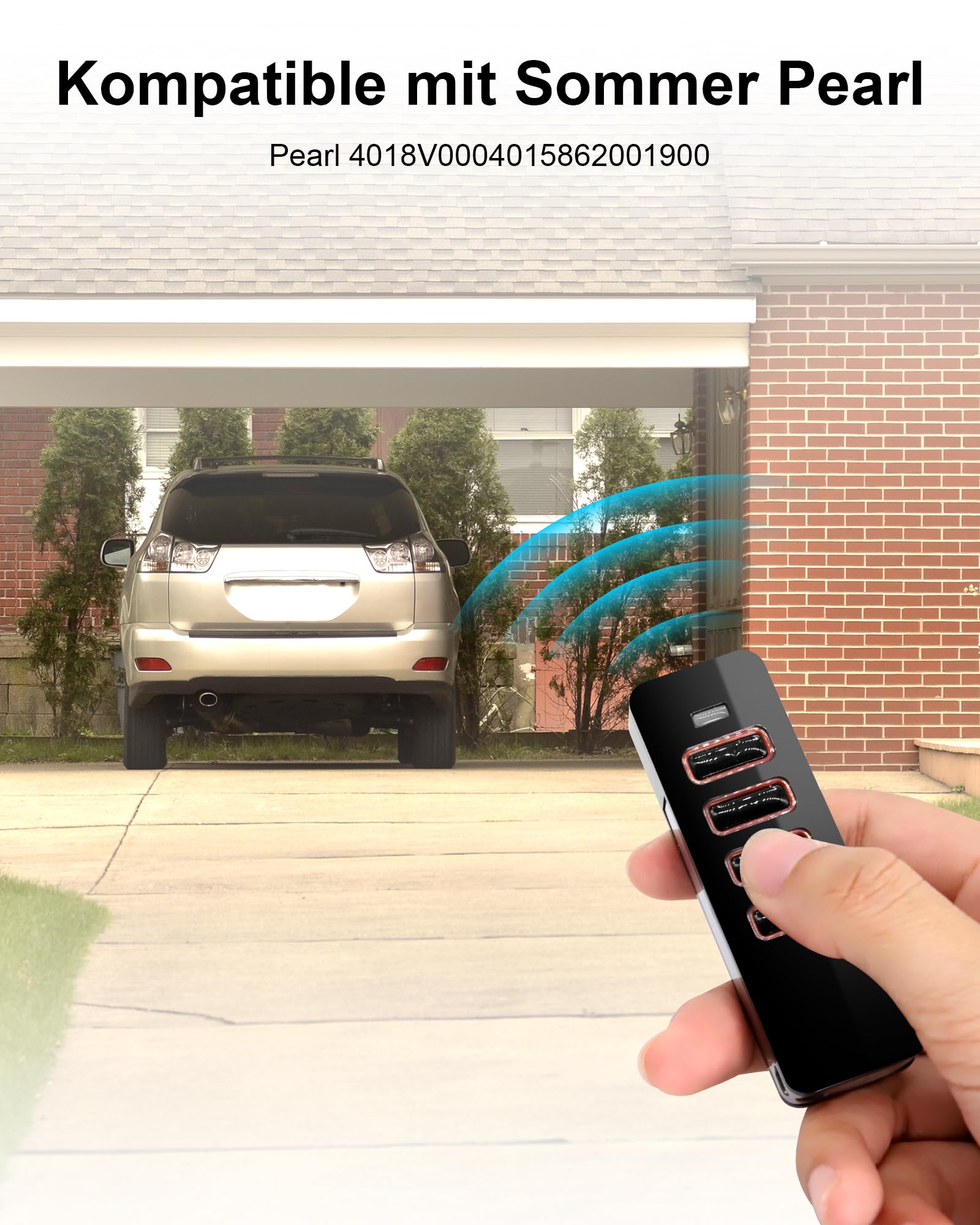 868Mhz Telecomando Cancello für Sommer 4018V000, Telecomando Porta Garage für Sommer 4018 Pearl, 4 Tasti, Rollencode, 4015862001900 Telecomandi Cancello (2pcs)