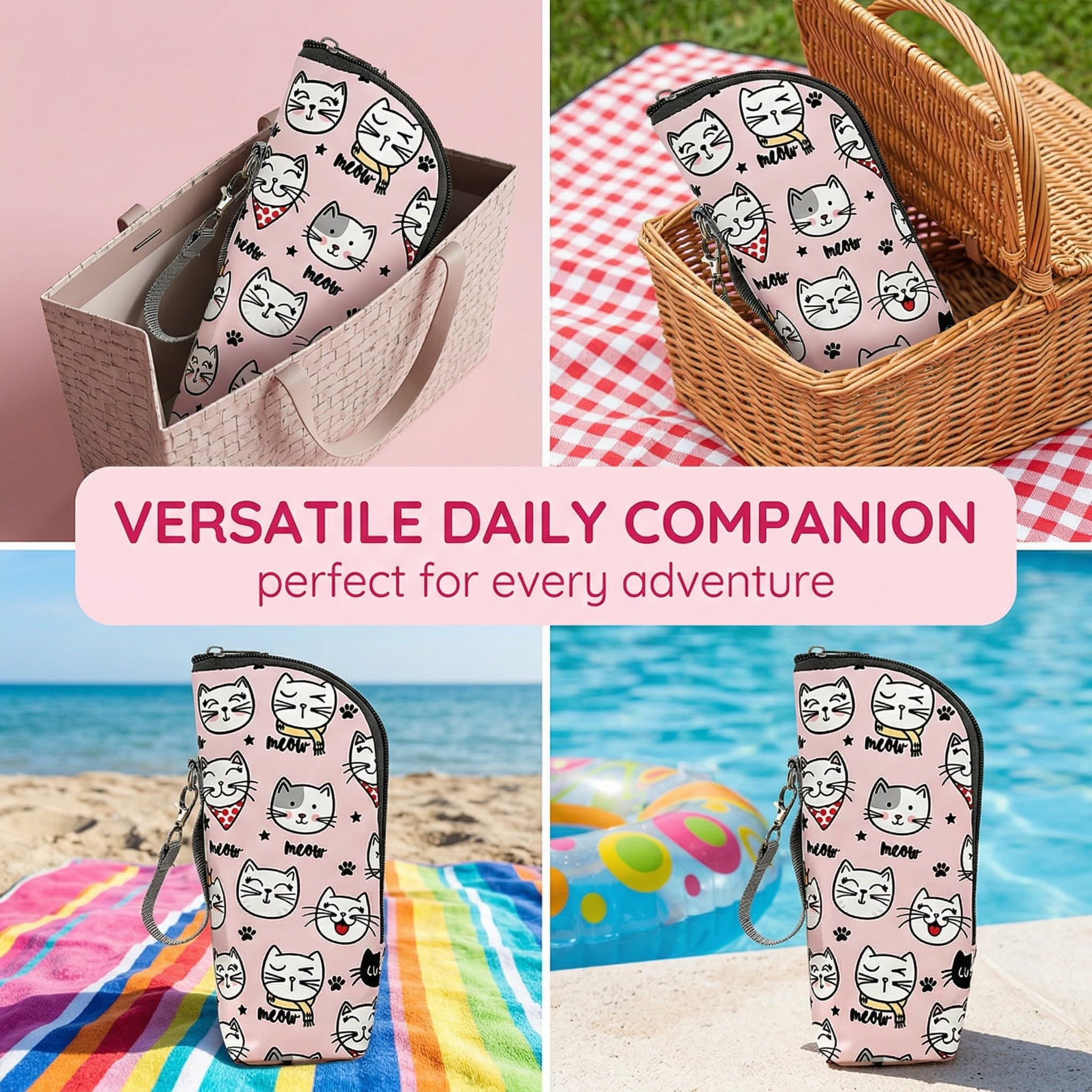 1 Pezzo Porta Biberon Termico Borsa Termica per Biberon - Porta Biberon Portatile con Strato Isolante - Per Scorta Latte, Acqua e Viaggi