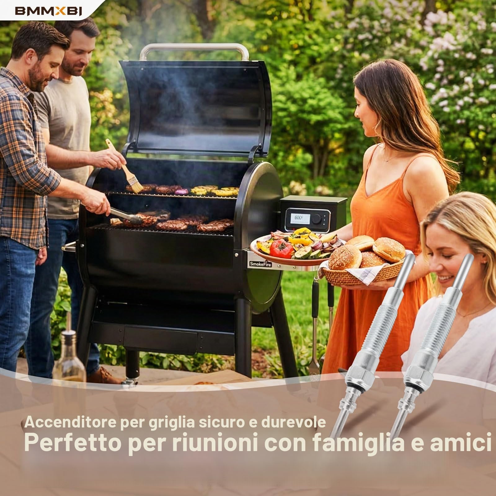 7009 - Candelette di Ricambio per Weber SmokeFire EX4/EX6/EPX6, candelette di Ricambio per Griglie a Pellet di Legno Weber SmokeFire EX4/EX6/EPX6, per Weber SmokeFire EX4/EX6/EPX6, Accessori per