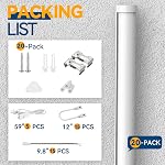 JESLED 20 Pack LED Shop Light 4FT, 20W, 2200LM, 6500K Super Bright White, T5 LED Tube for Garage, Workshop, Warehouse, 4 Foot Linkable Ceiling Lights, Plug and Play, ETL Listed