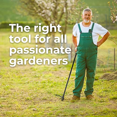 Miniatura 6 de Yard Butler Herramienta de extracción de malezas de pie, solución para problemas de deshierbe, extractor de diente de león de pie y herramienta de