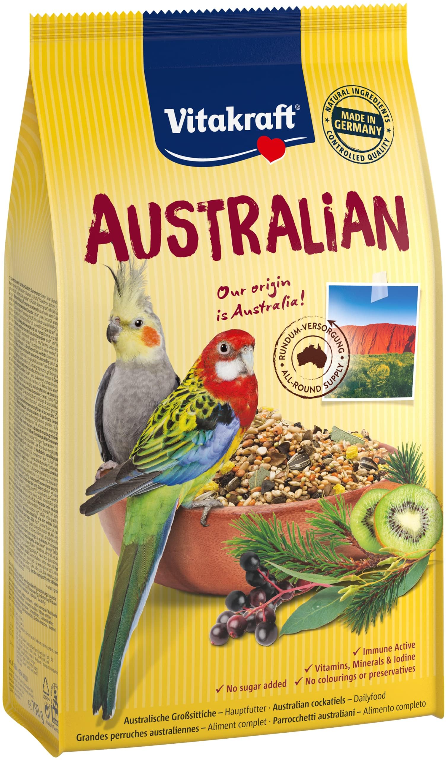 Bastoncini Da Masticare Vitakraft Per Pappagallini - Con Vitamine E Minerali, Senza Zucchero, 10x60g - Foto 3