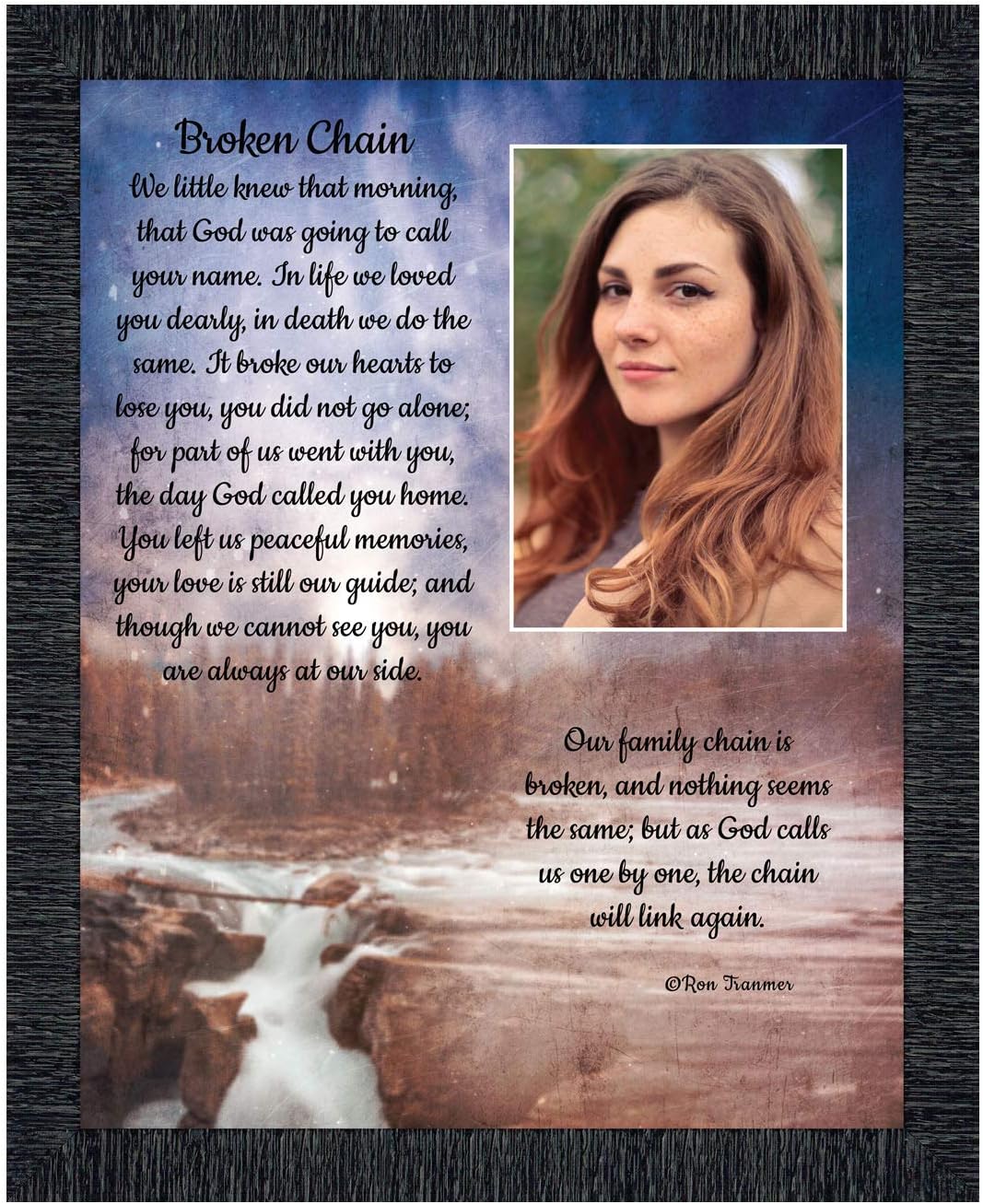 Sympathy Gift In Memory of Loved One, Memorial Picture