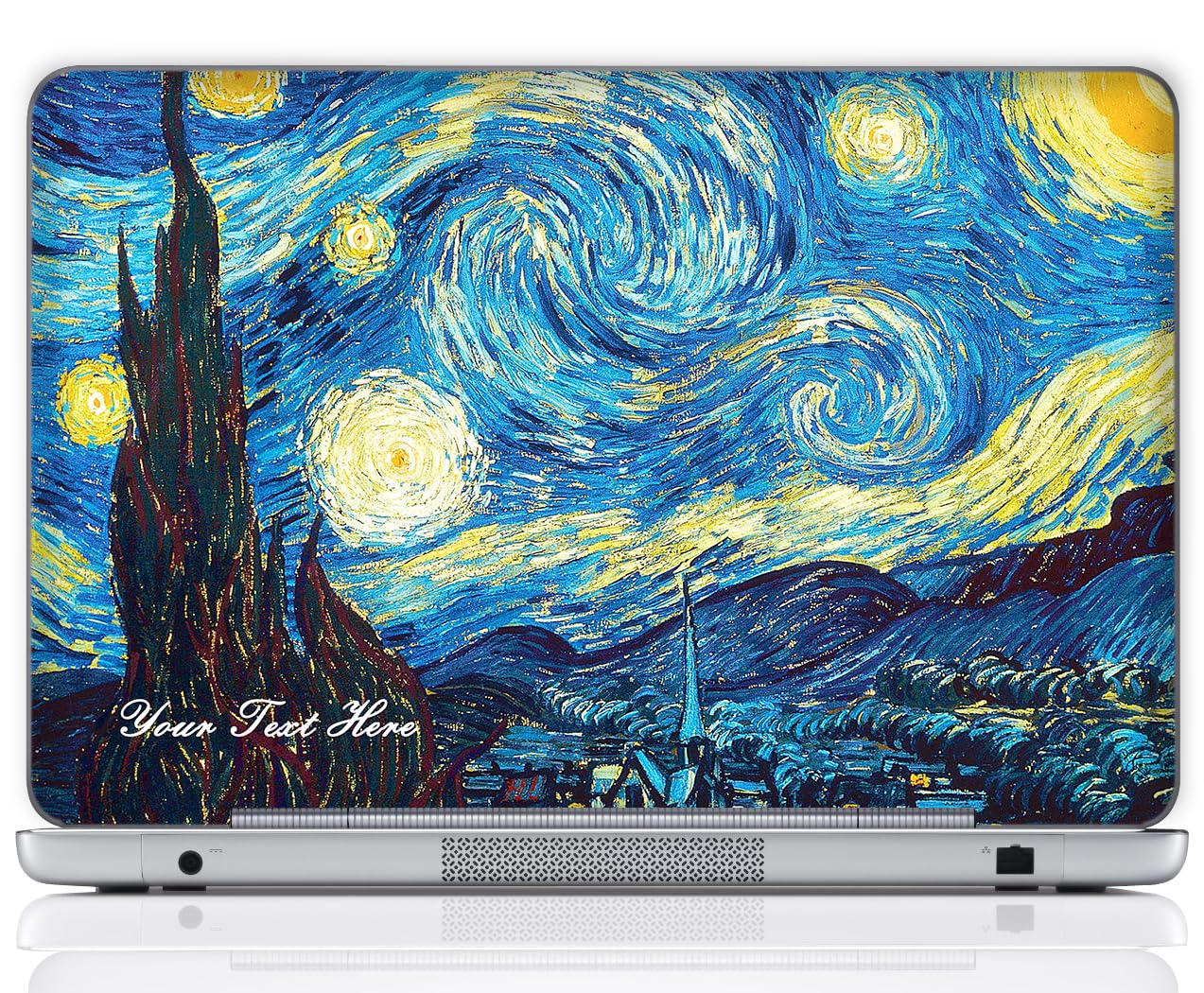 Custom Design Personalized Laptop Skin Sticker Cover Art Decal, Customize with Your Name or Text (17 Inch, The Starring Night)