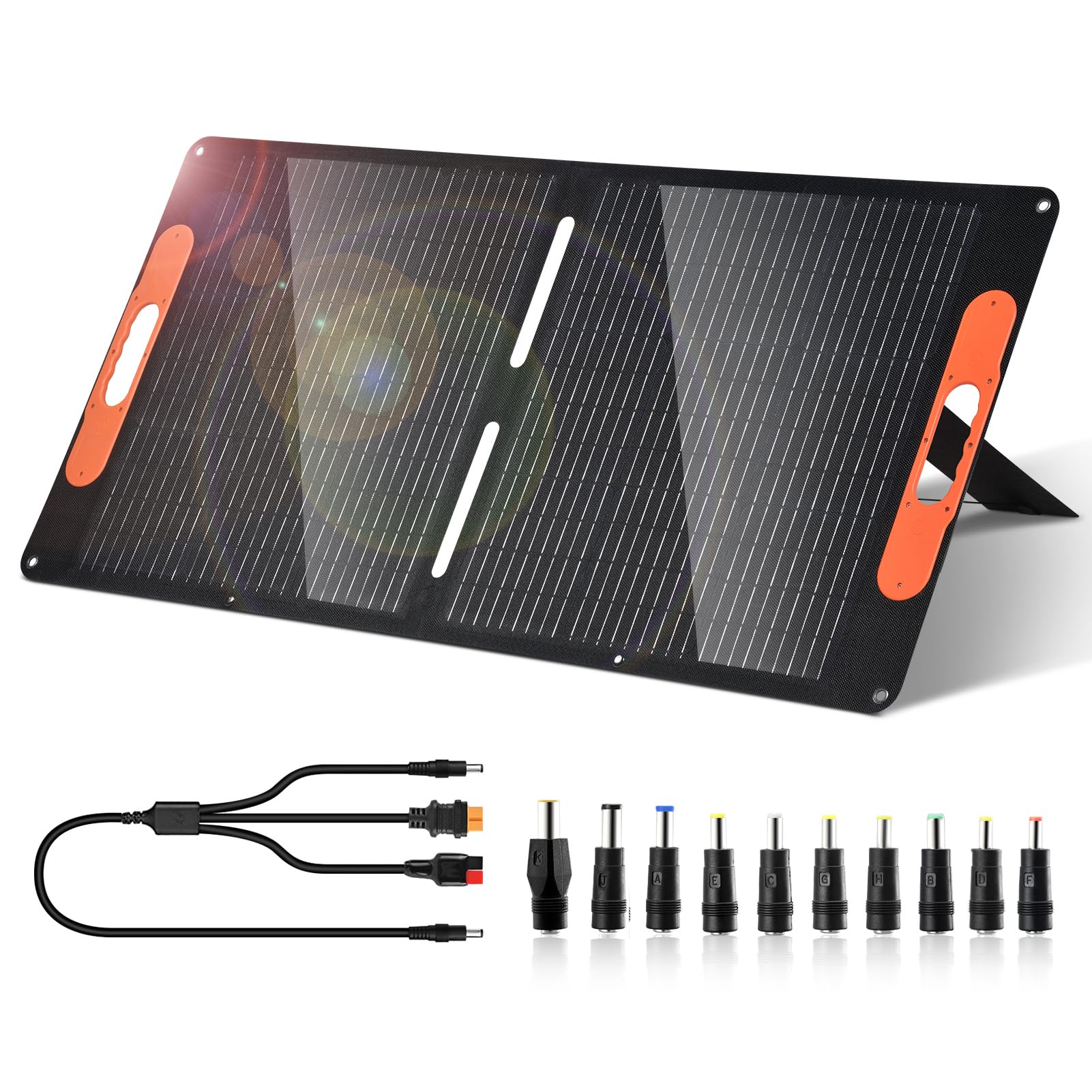 OTOUCH ソーラーパネル 100W 20V 折りたたみ式 チャージャー☆ Amazon.co.jp: 2023新登場 OTOUCH ソーラーパネル 100W 20V