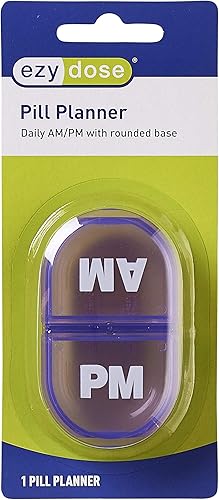 Miniatura 2 de Ezy Dose Pastillero de farmacia de bolsillo de viaje y medicina, contenedor de vitaminas, diario, planificador y almacenamiento AM PM,