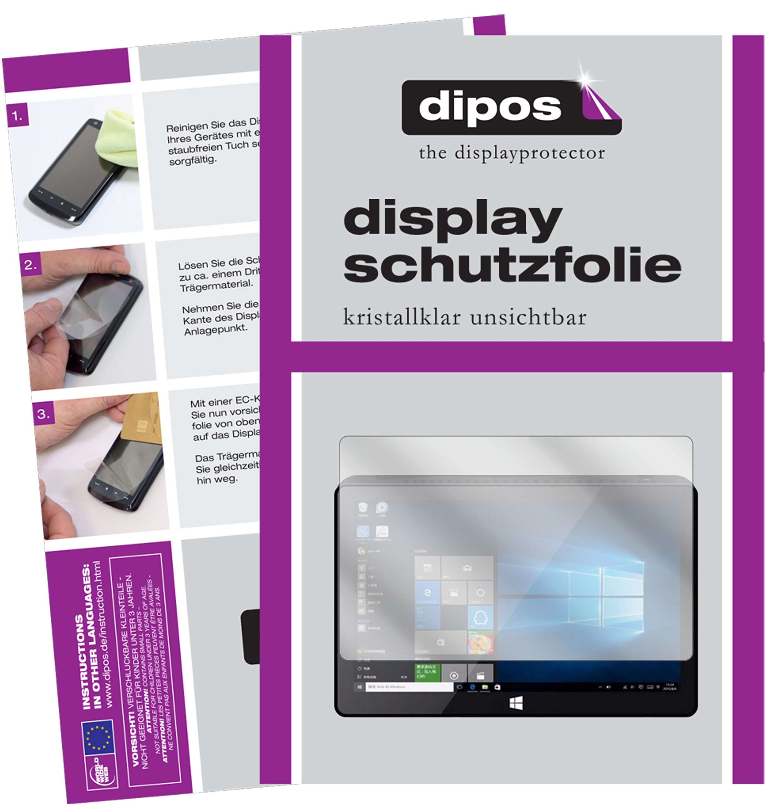 dipos I 2X Pellicola Protettiva Compatibile con Snakebyte Kids