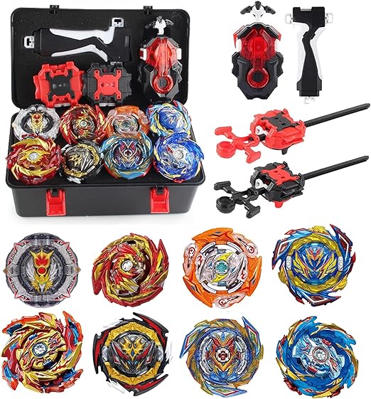 Netoke Toupie avec Lanceur kit, 4D Metal Fusion Burst Arene, Adapté