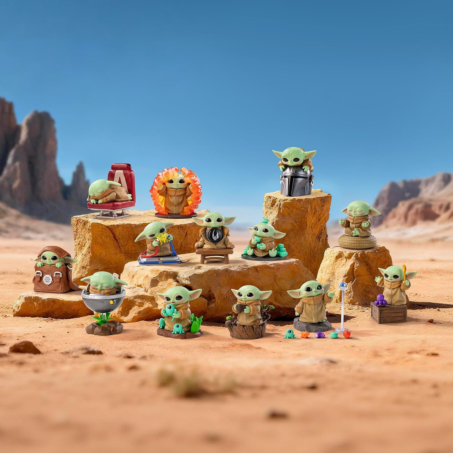 POP MART Star Wars Grogu Tiny But Mighty Series Figures,Collectible Holiday & Birthday for Kids & Adults-Whole Set