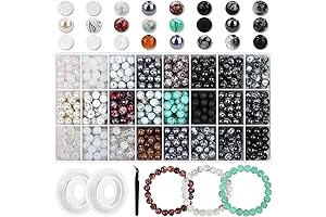 840Pcs 8mm Glass Beads for Jewelry Design Lovers