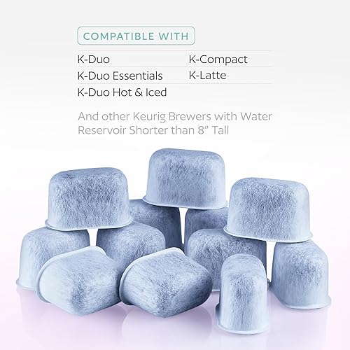 Miniatura 2 de Soporte para filtro de agua y 12 filtros de agua para Keurig K-Compact, K-Duo Hot & Iced, K-Duo, K-Duo Essentials, K-Latte - para uso en todas las