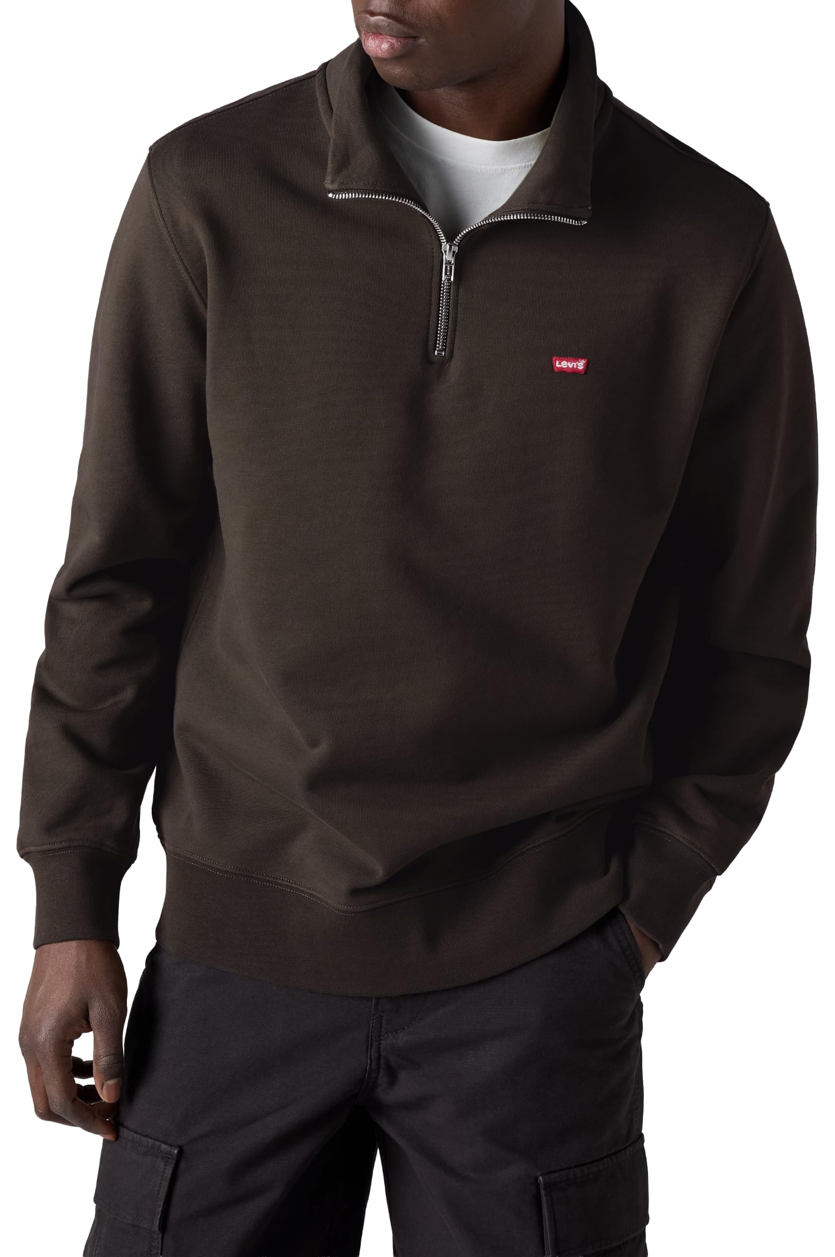 Levi's Herren Rosin Original Housemark 1/4 Zip Sweatshirt