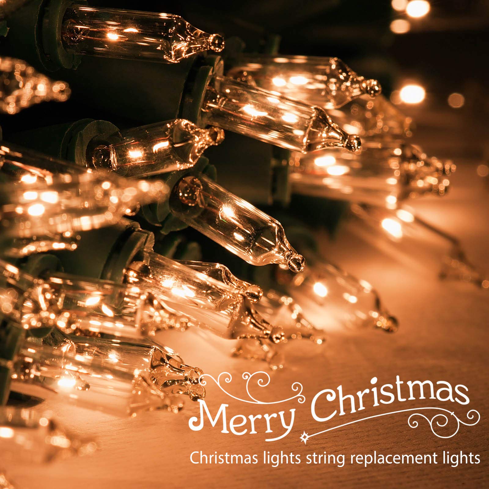 Mudder 360 Count 2.5V Christmas Mini Lights Replacement Bulbs Incand