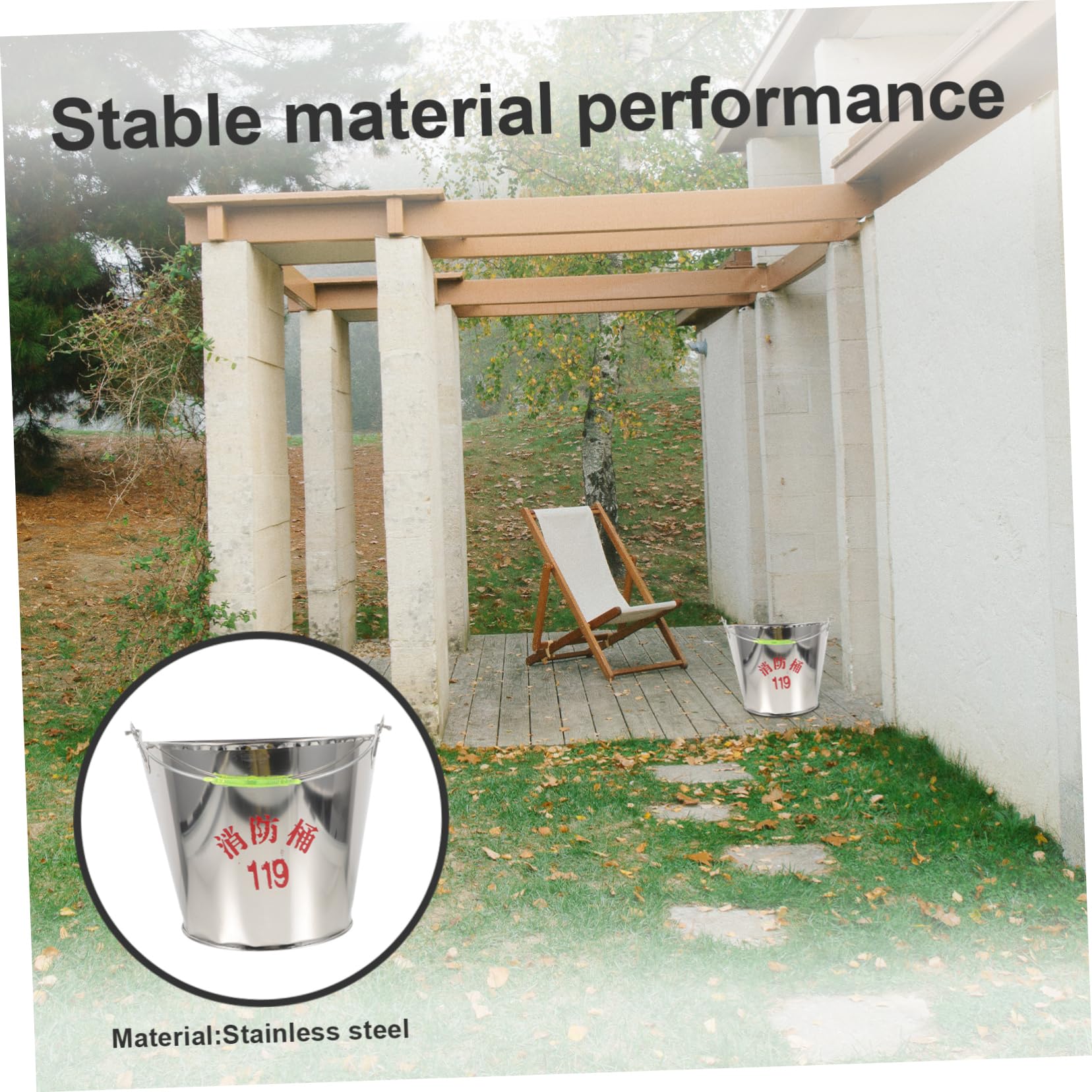 Cubo Contra Incendios De Acero Inoxidable Cubo Semicircular Cubo Para Arena Pintado Fuego Cubo Semicircular Extintores Para La Casa Extintor Para