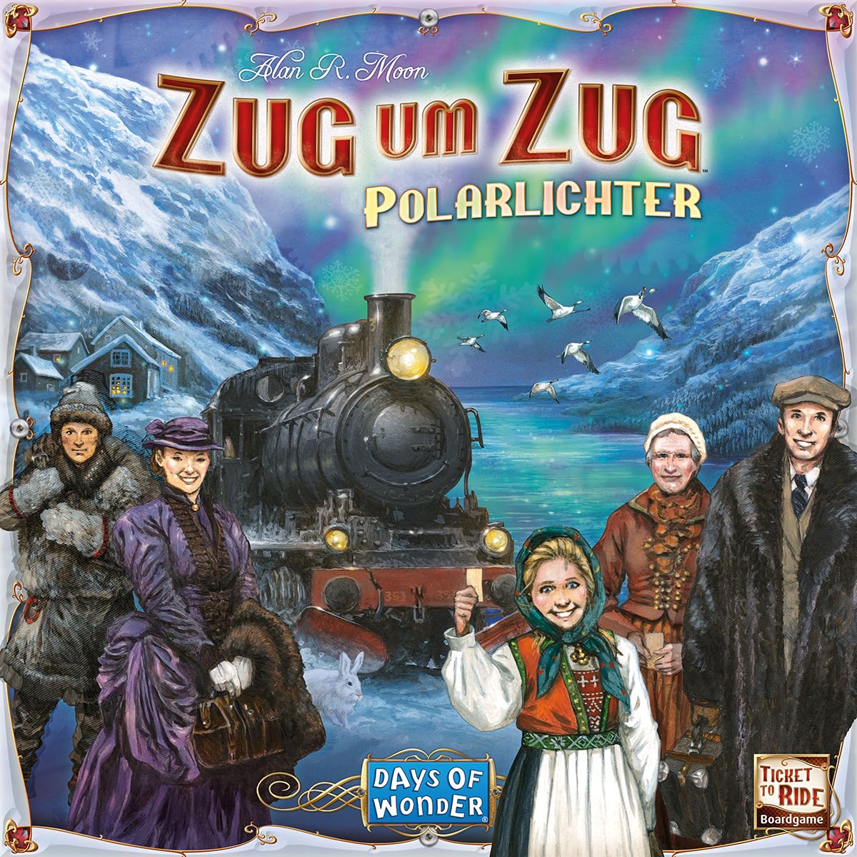 Days of Wonder, Treno per treno: luci polari, gioco di famiglia, 2-5 giocatori, 8+ anni, 30-60 minuti, tedesco