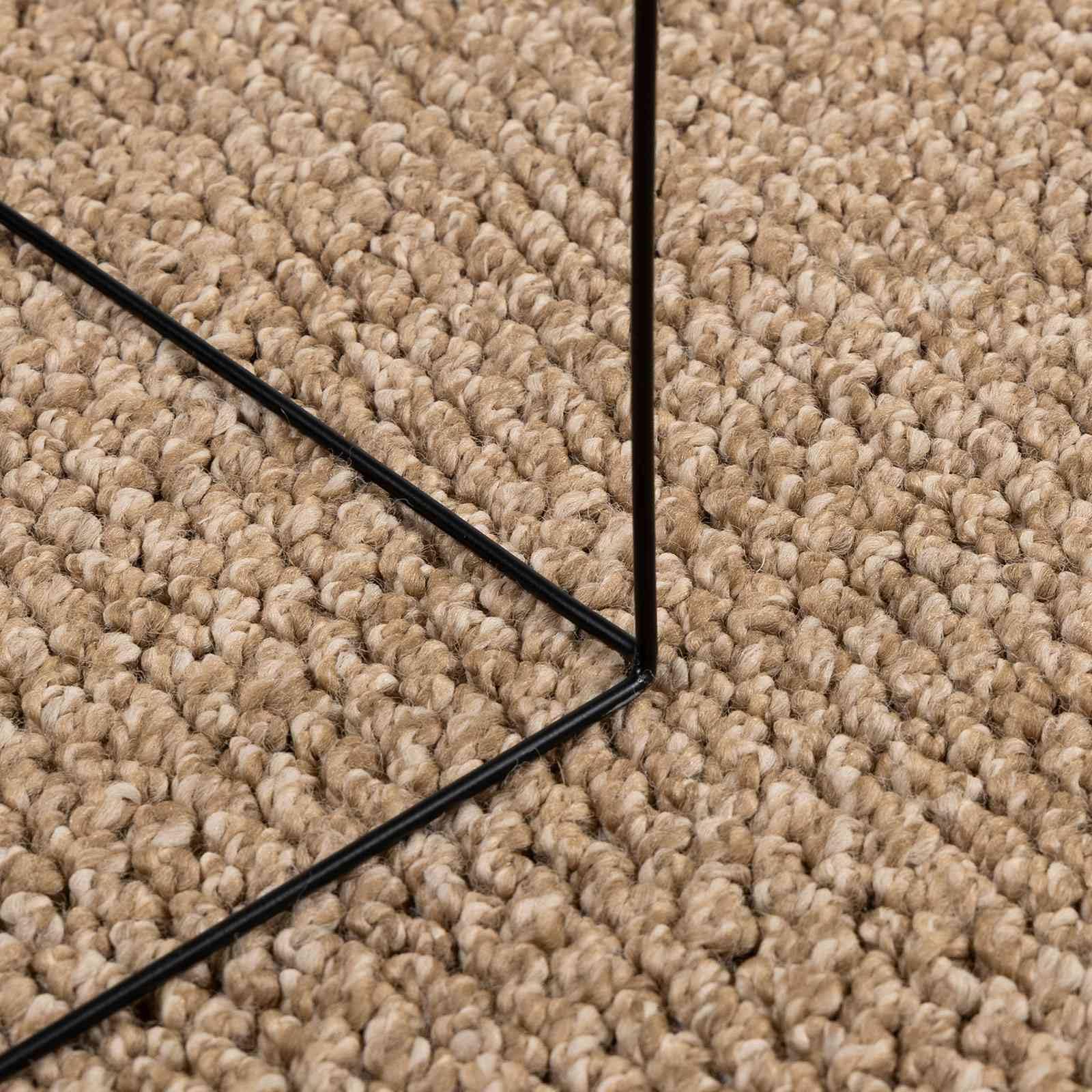 vidaXL Tapis d'intérieur et d'extérieur AGIRA Naturel 200 x 200 cm