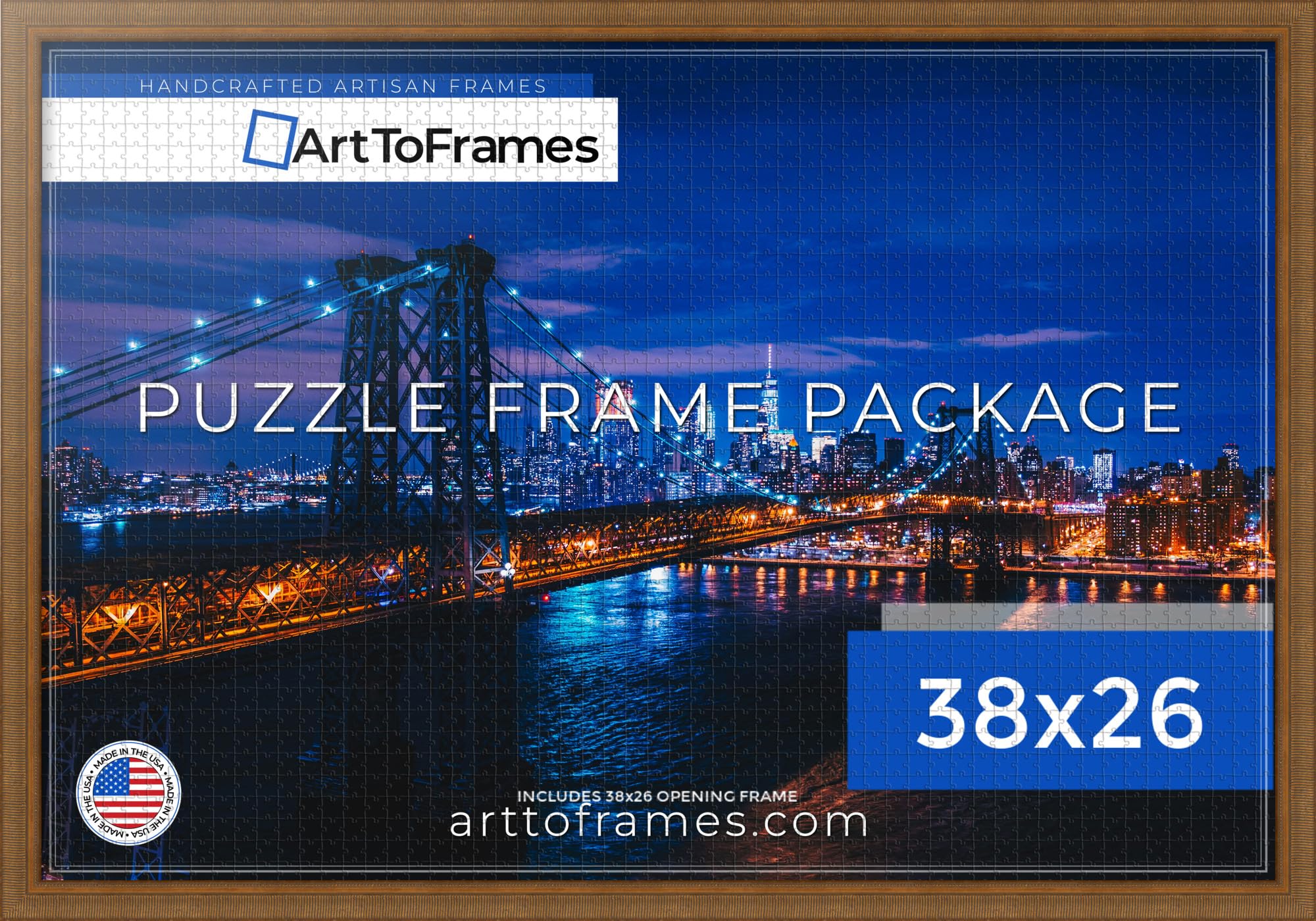 Amazon.com - ArtToFrames 38x26 INCH/97x66 CM Gold Frame for 2000