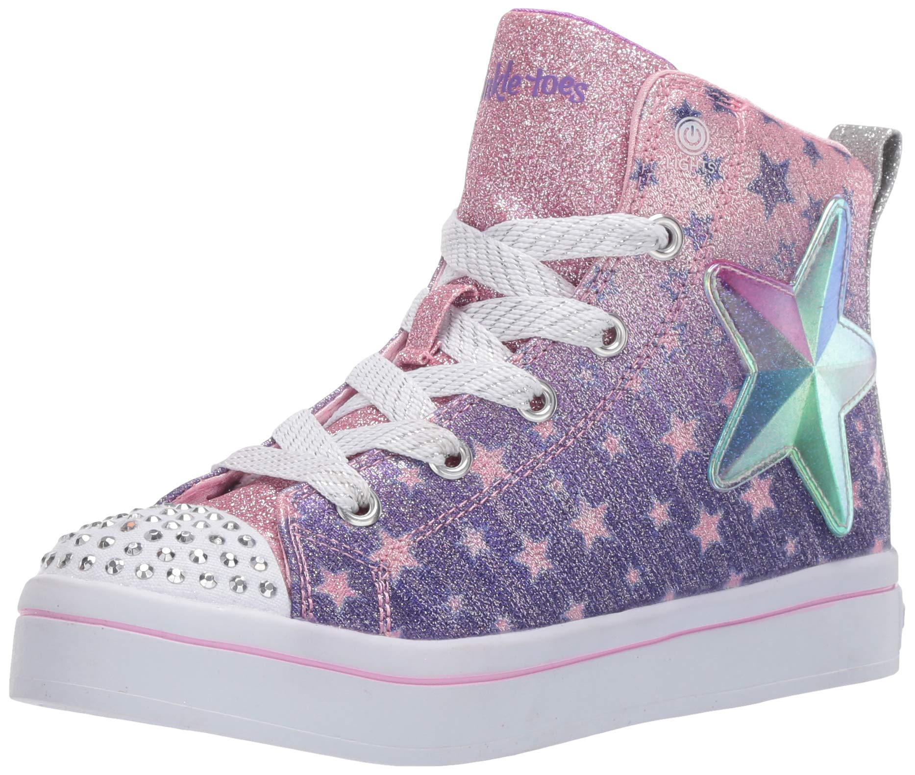 Skechers Unisex-Child TWI-Lites-Starry Gem Sneaker