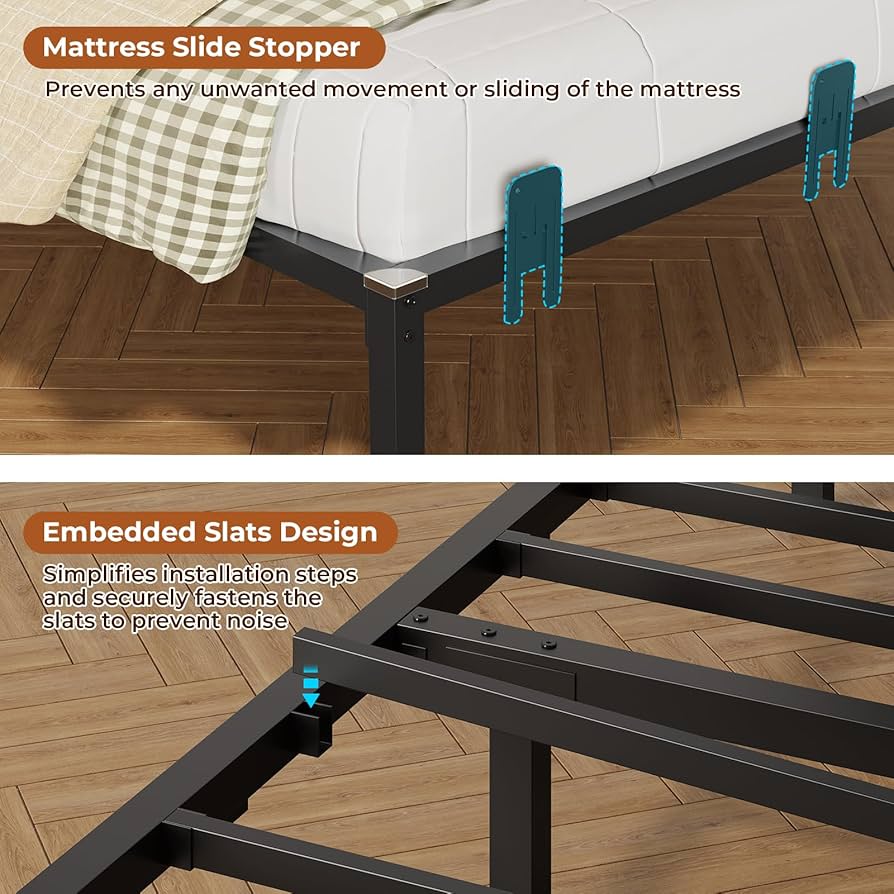 Amazon.com: DICTAC Twin Size Bed Frame with 2 Storage