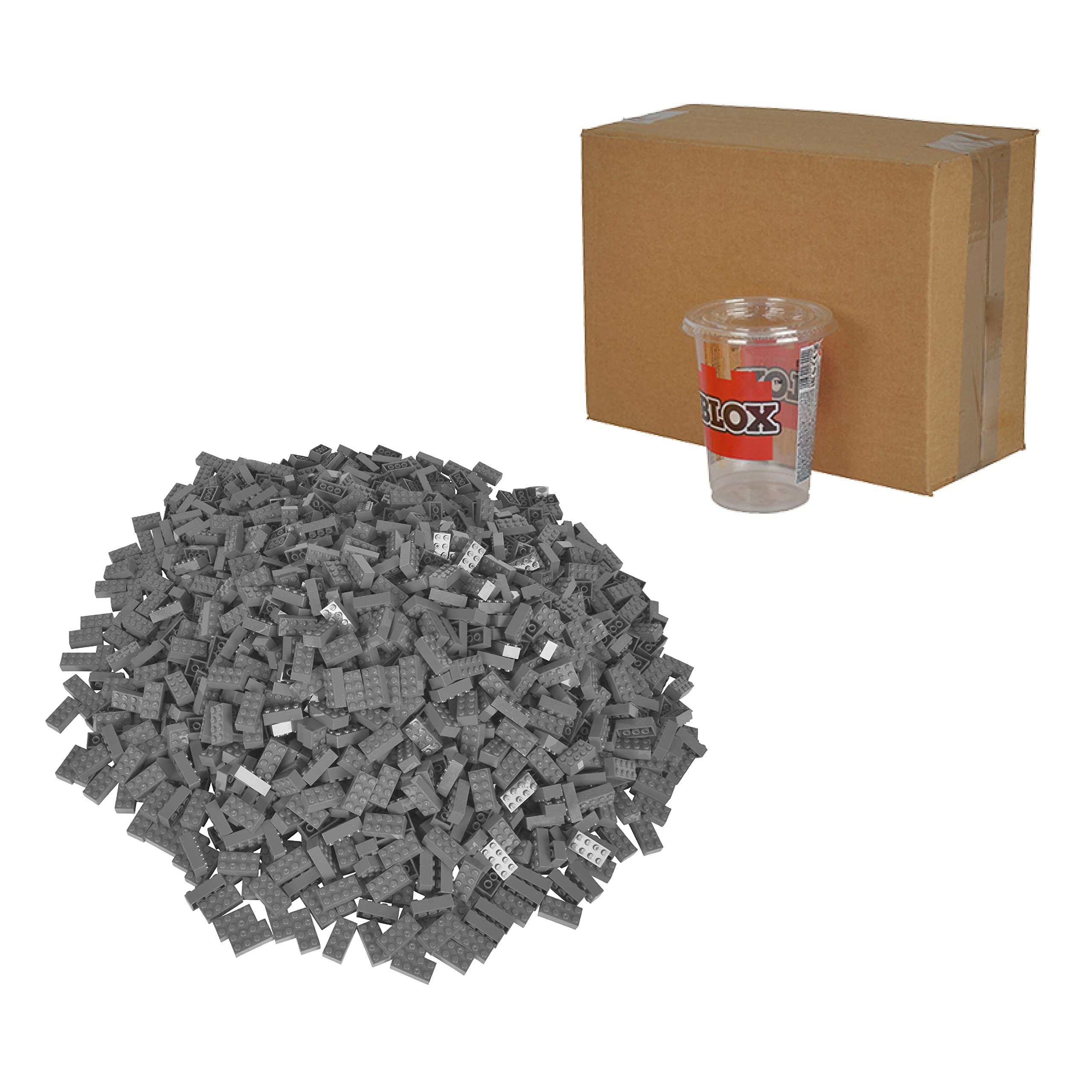 Simba Blox 500 Pierres grises de 8 en vrac Klemmbausteine 500 pièces