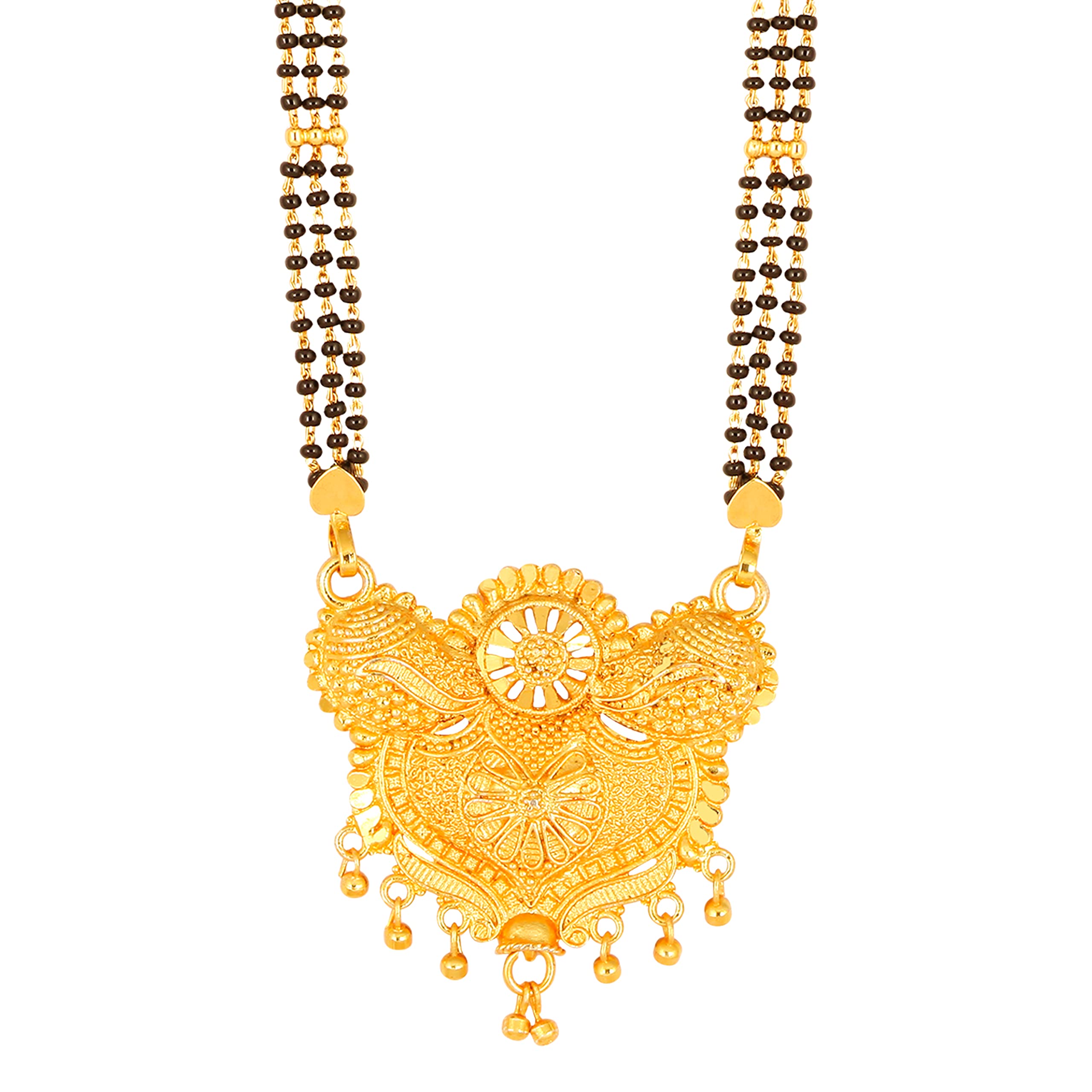 MEENAZ Mangalsutra For Women Girls Ladies Temple South Indian Traditional 1 Gram Gold Stylish Maharashtrian Long Double Chain Wati Mangal sutra Pendant Tanmaniya Black golden Nallapusalu Chains-755 (B0BP5VTZDY) Amazon Price History, Amazon Price Tracker